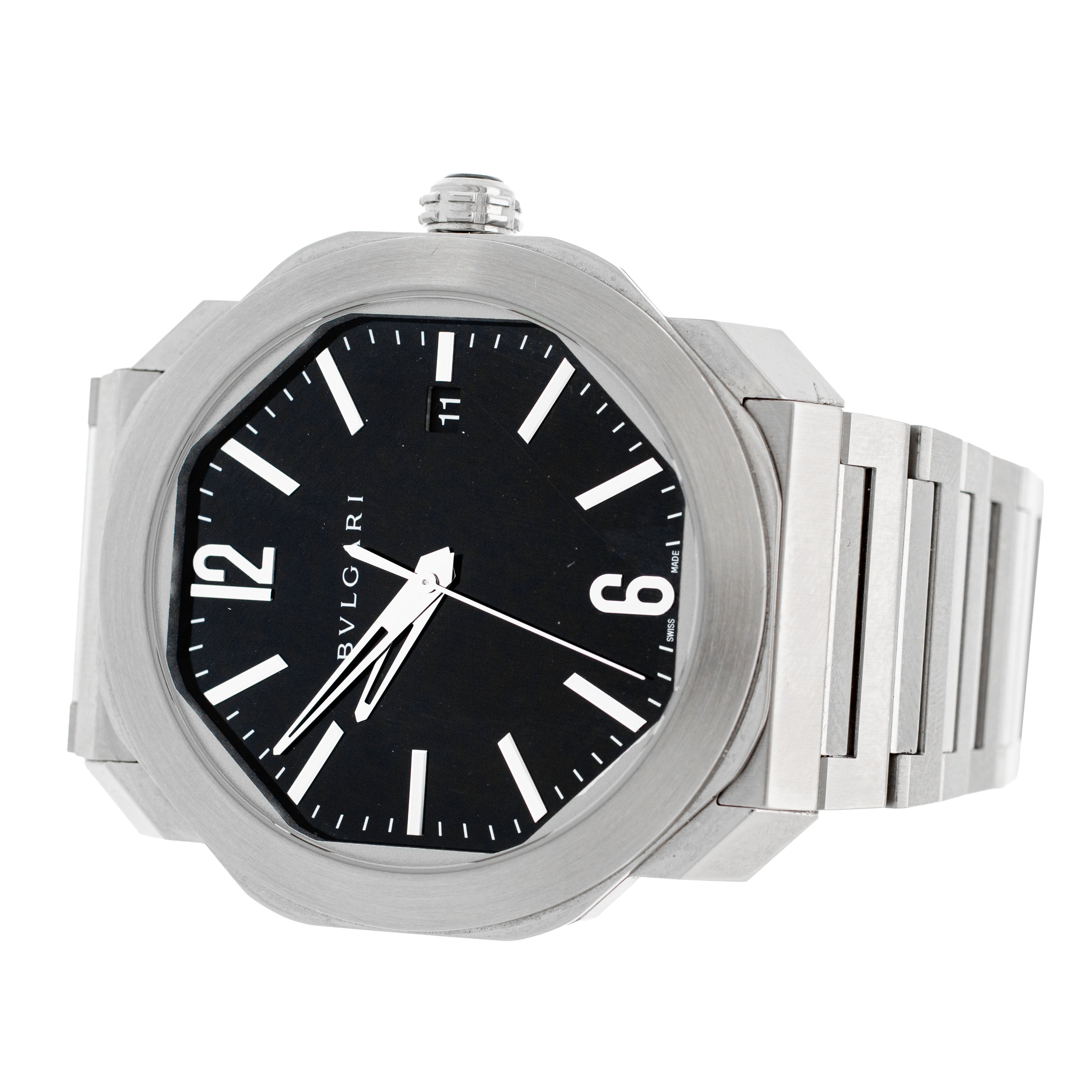 Bulgari Octo Solotempo Stainless Steel Black Dial 41mm BGO38BSSD