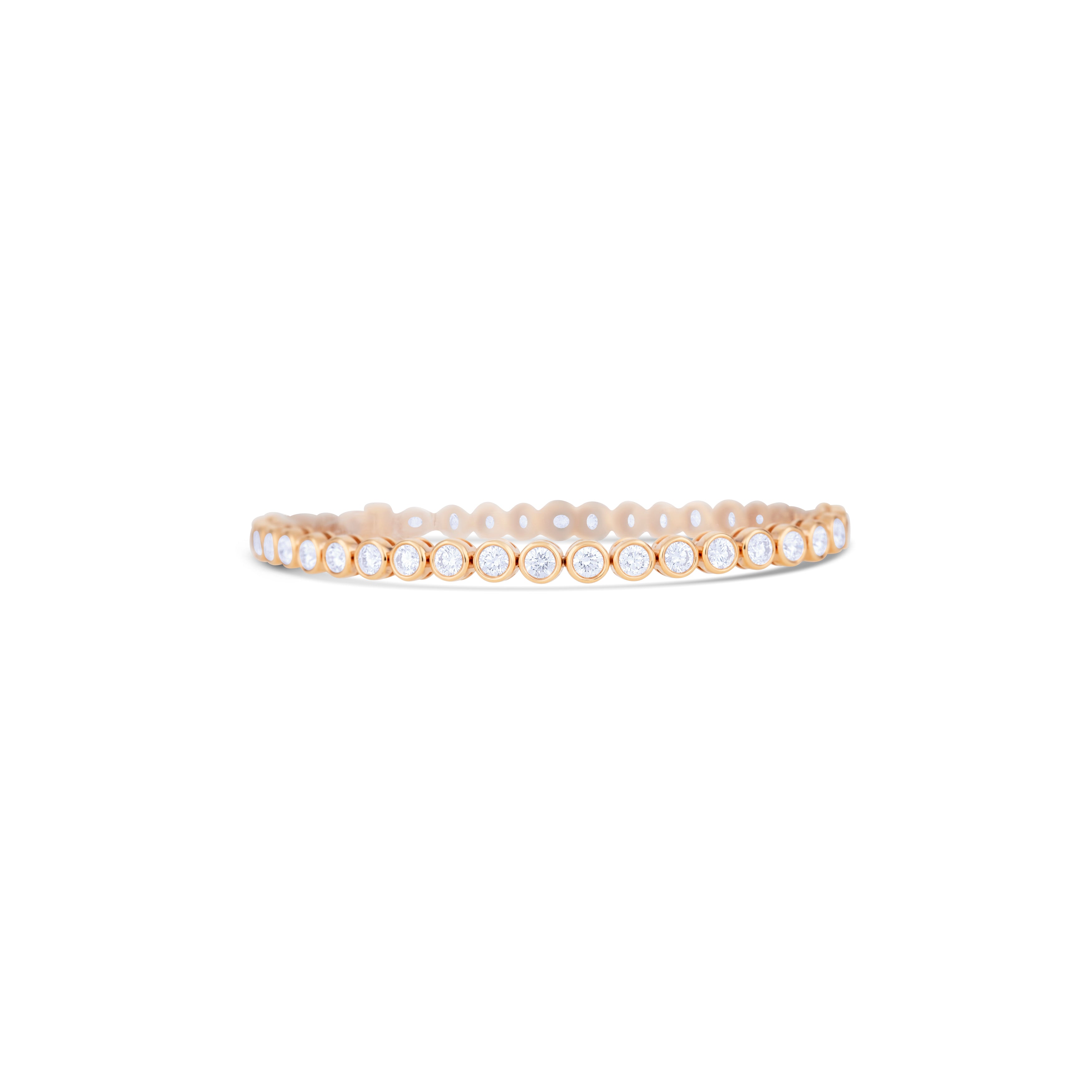 18K Rose Gold Diamond Tennis Bracelet