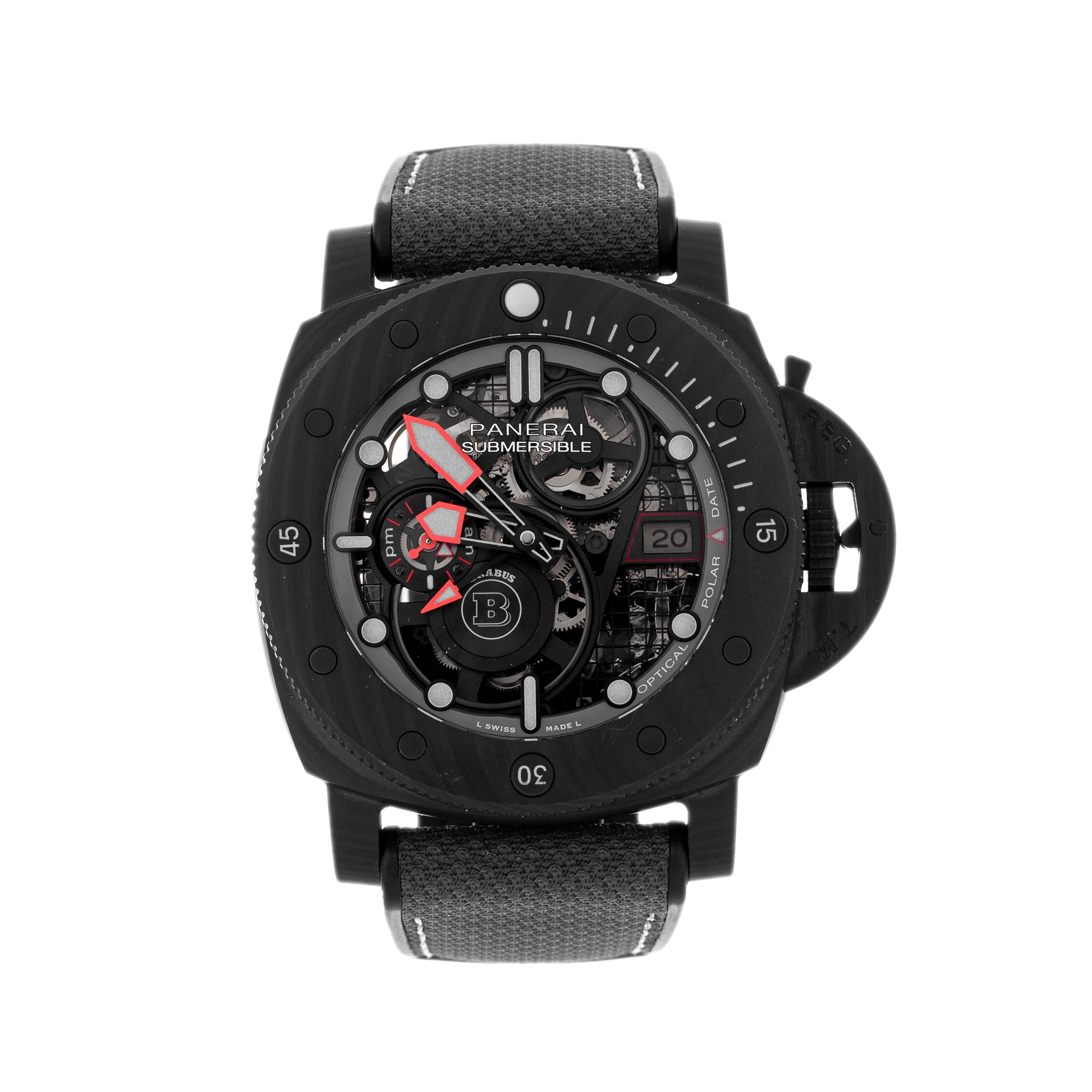 Panerai Submersible S Brabus Black OPS Edition Carbon Skeleton 47mm PAM01240