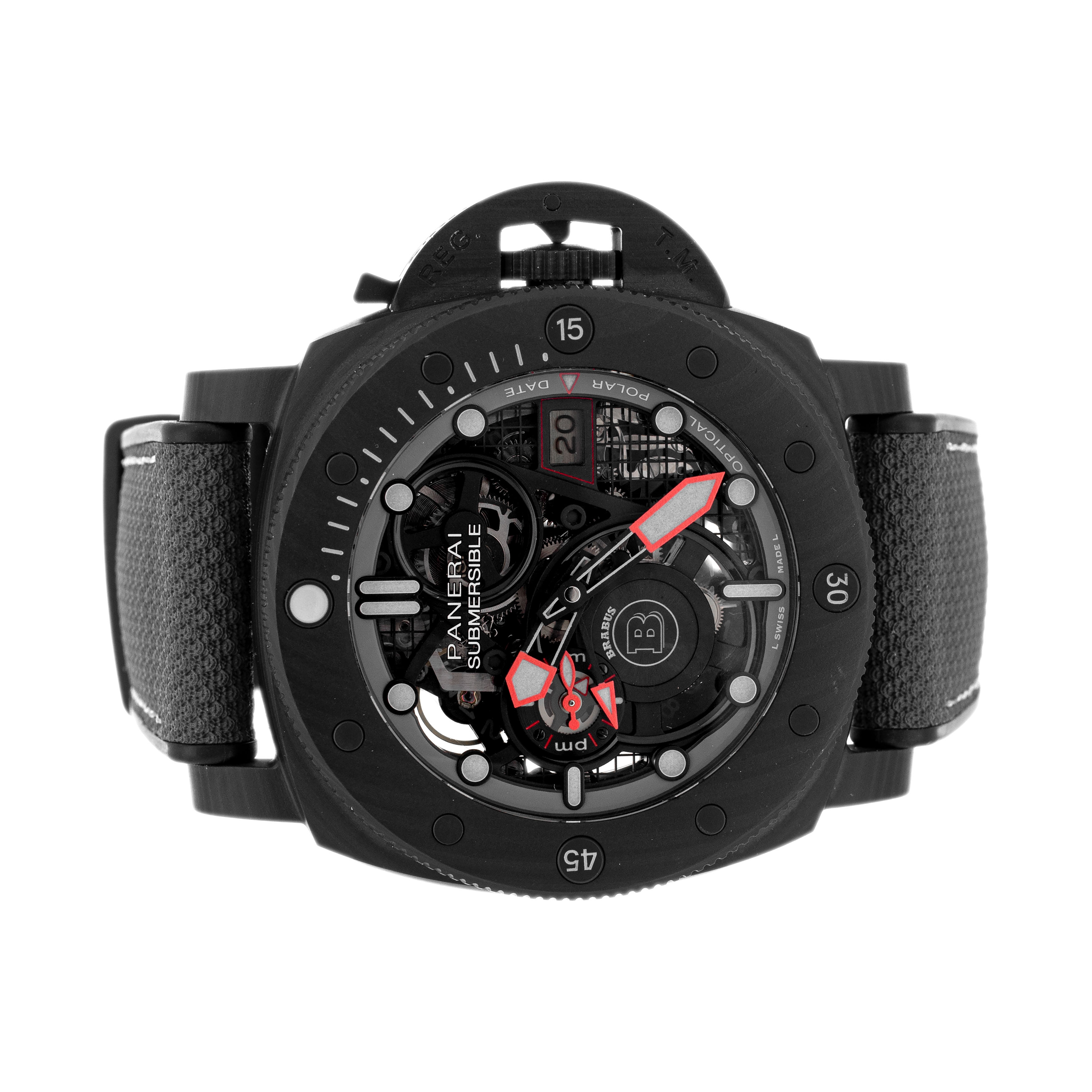 Panerai Submersible S Brabus Black OPS Edition Carbon Skeleton 47mm PAM01240