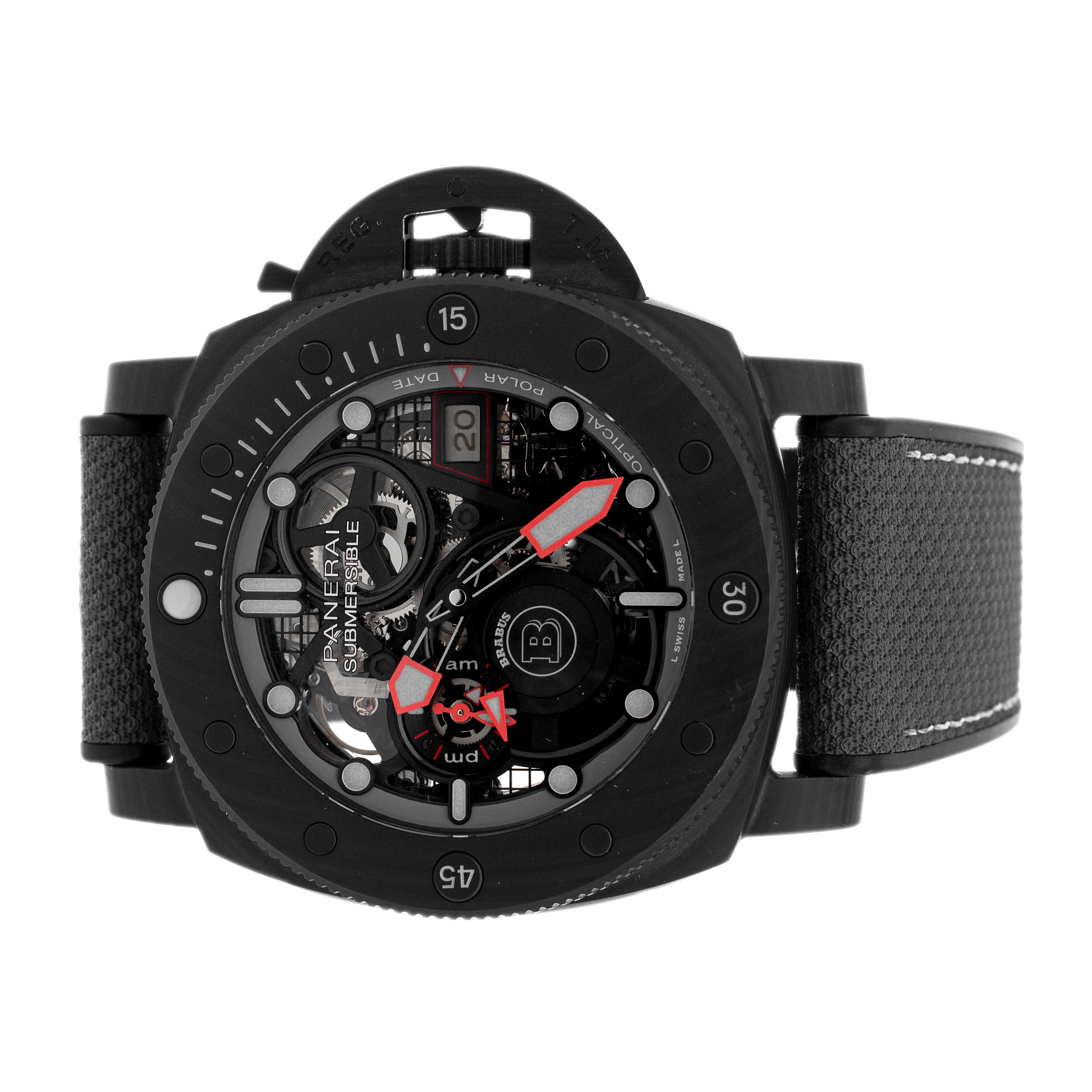 Panerai Submersible S Brabus Black OPS Edition Carbon Skeleton 47mm PAM01240