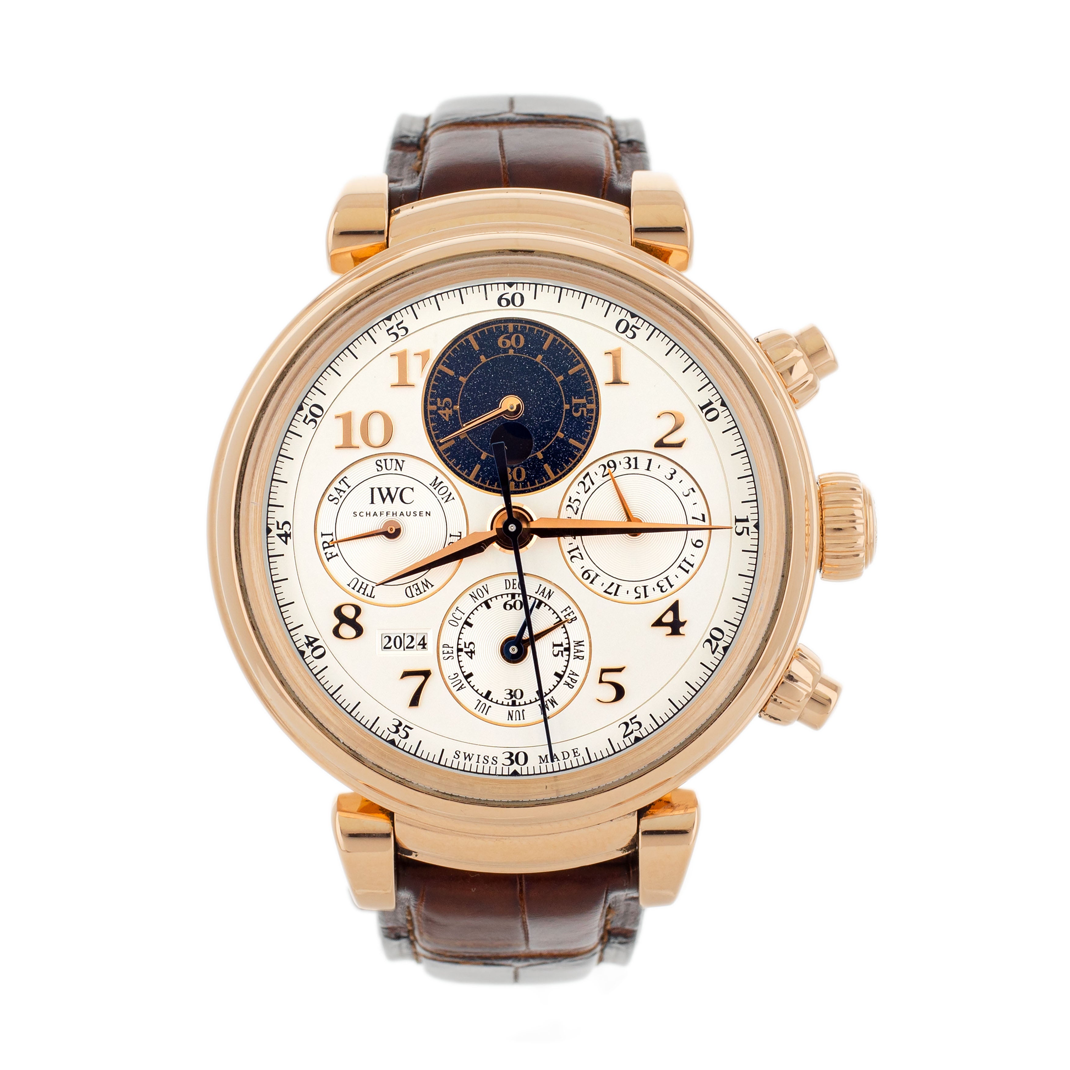 IWC Da Vinci Perpetual Calendar Chronograph Rose Gold 43mm IW392101 Full Set