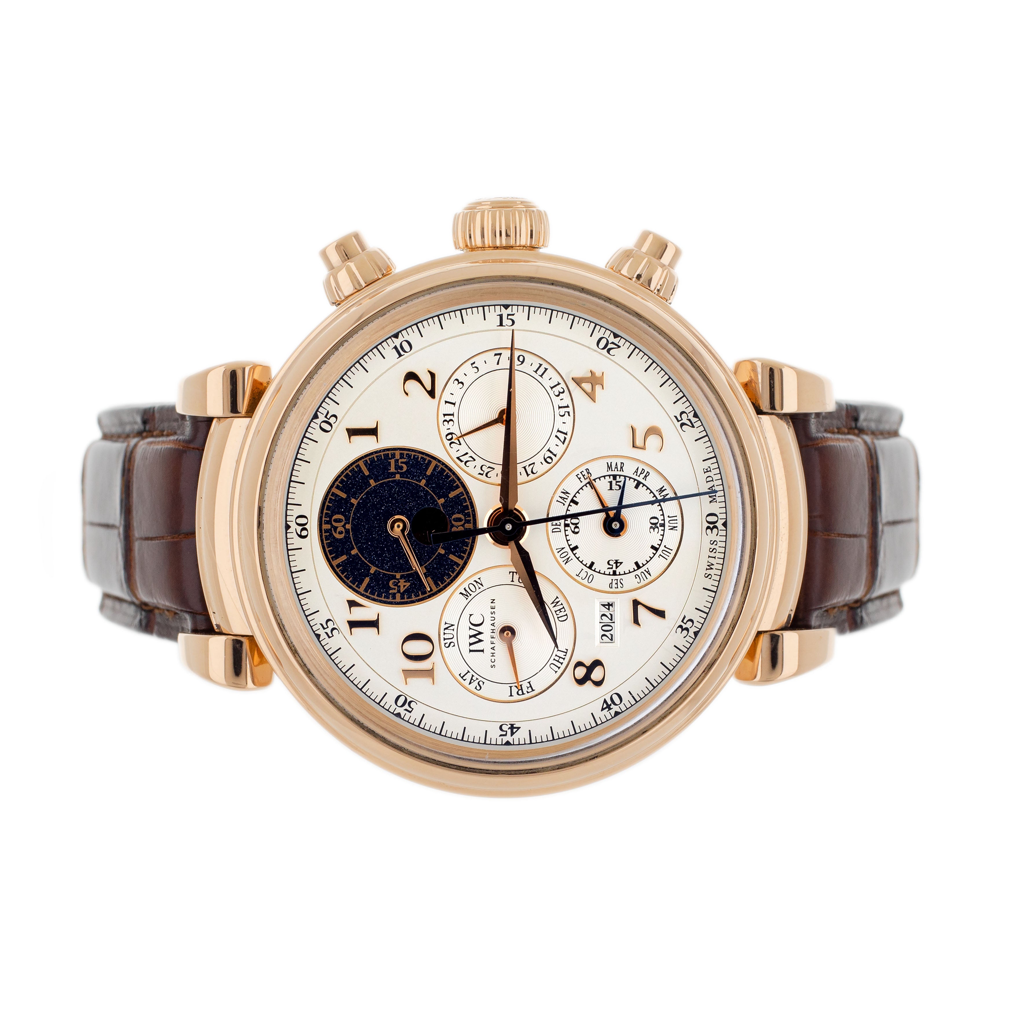 IWC Da Vinci Perpetual Calendar Chronograph Rose Gold 43mm IW392101 Full Set