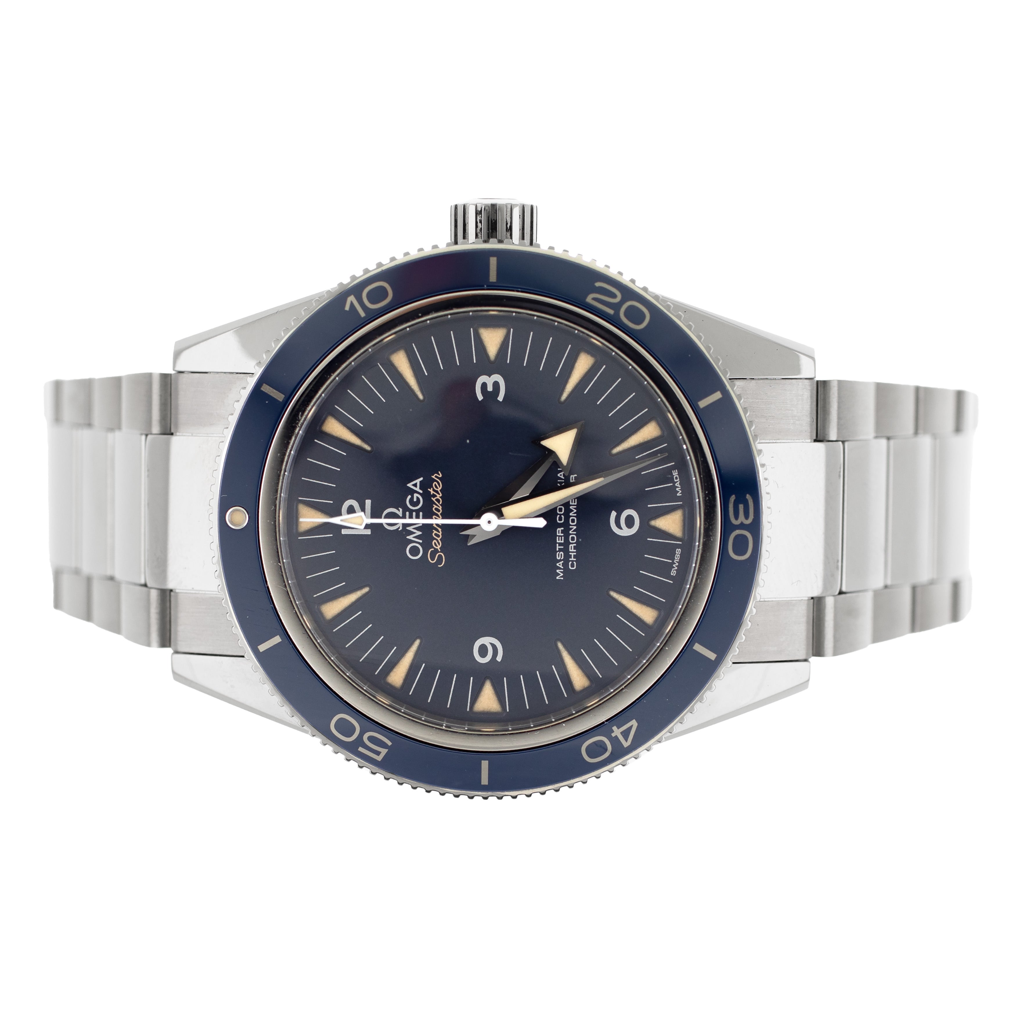 Omega Seamaster 300 Titanium Blue Dial 41mm 233.90.41.21.03.001 Full Set