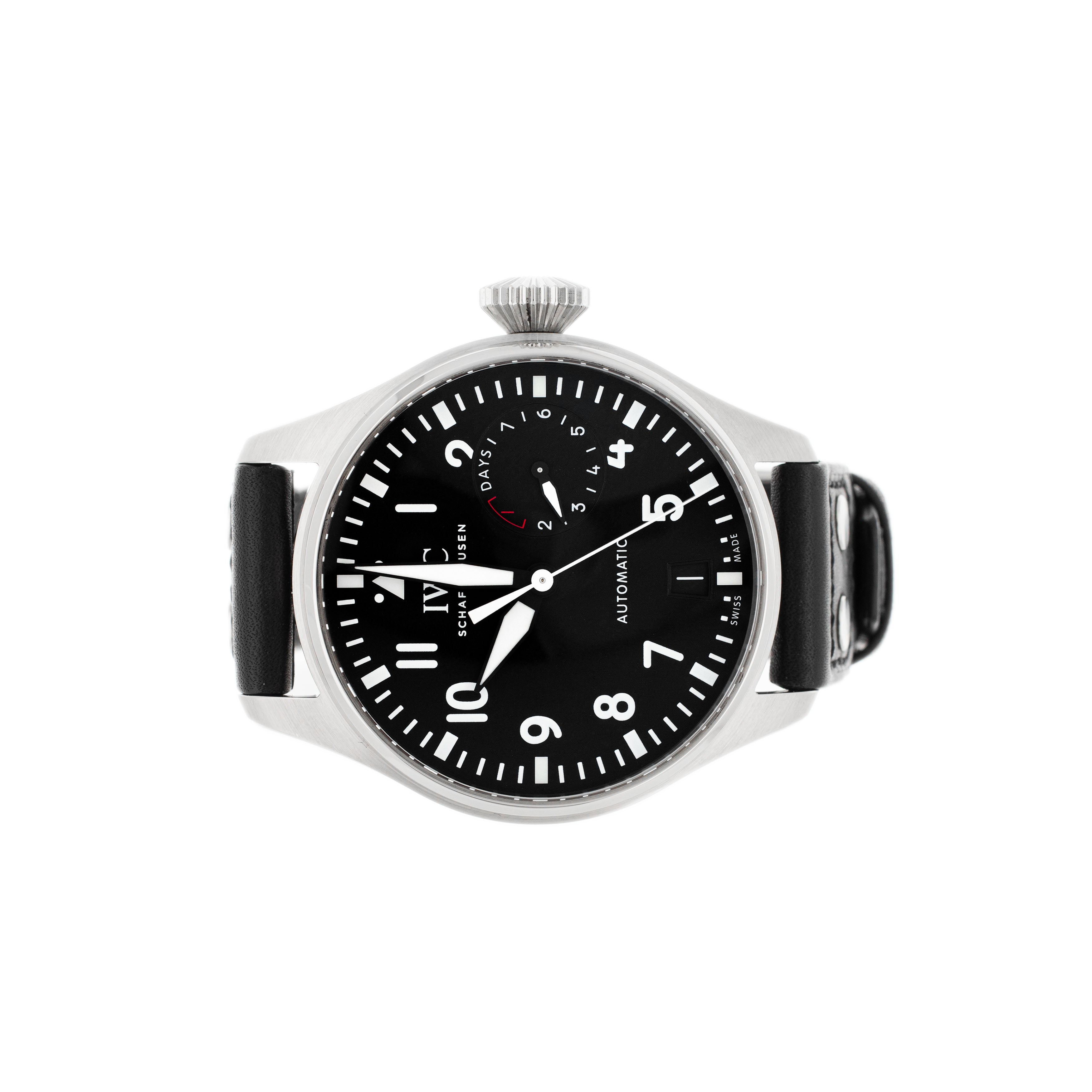 IWC Big Pilots Watch Stainless Steel Black Dial 46.2mm IW501001 Full Set