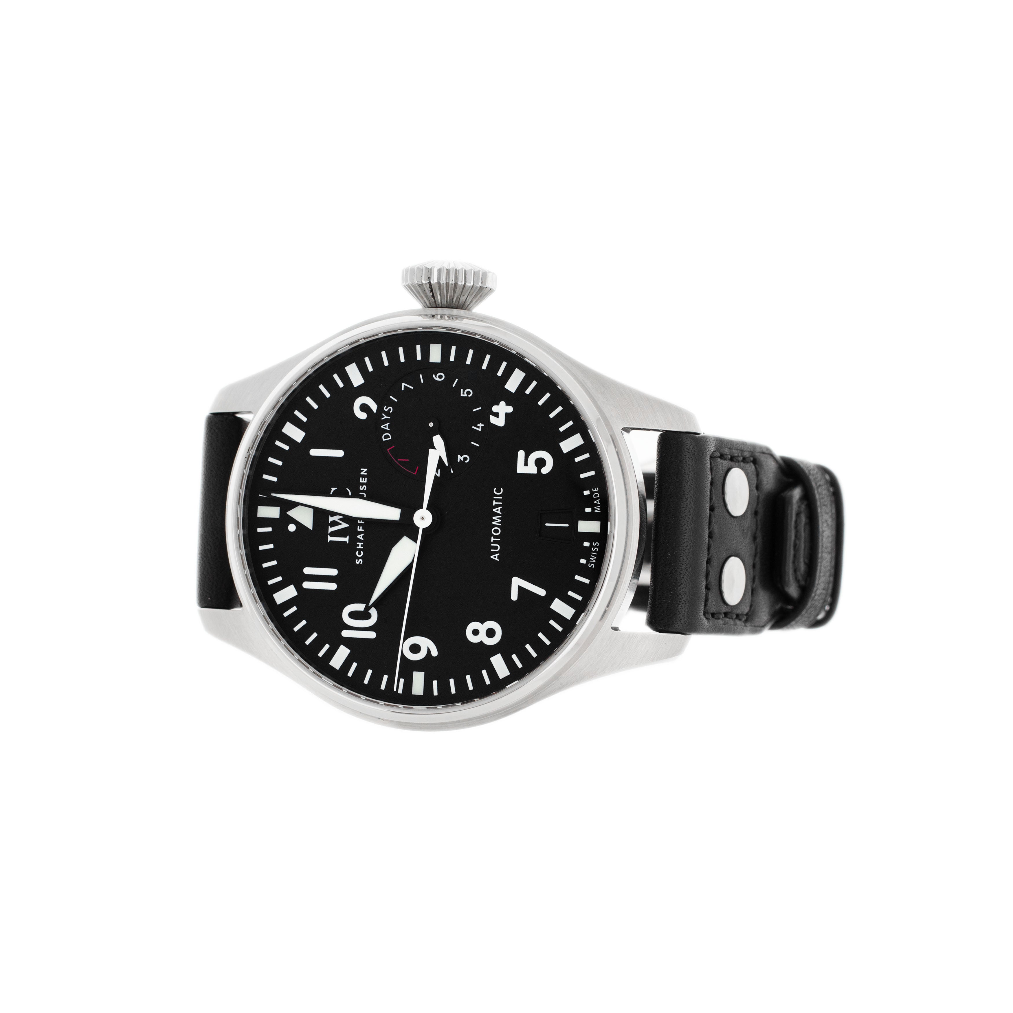 IWC Big Pilots Watch Stainless Steel Black Dial 46.2mm IW501001 Full Set