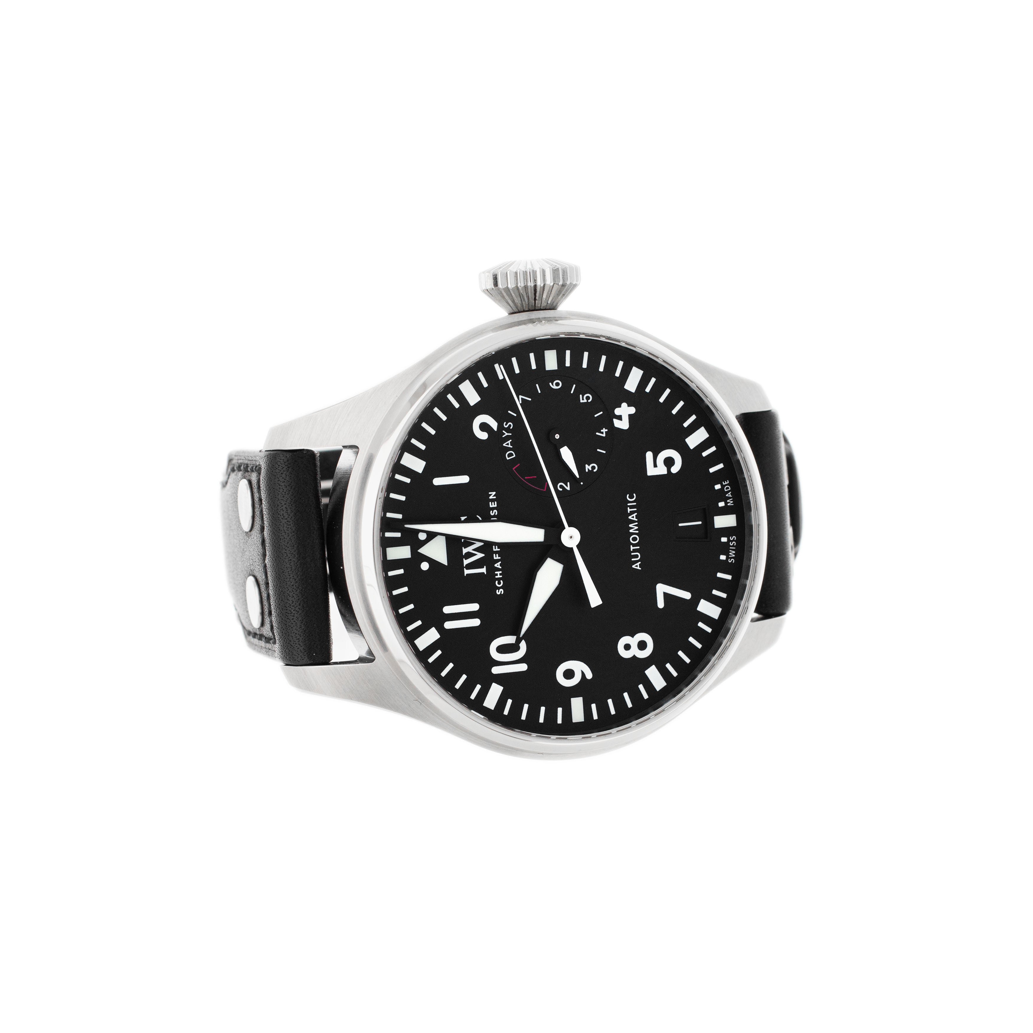 IWC Big Pilots Watch Stainless Steel Black Dial 46.2mm IW501001 Full Set