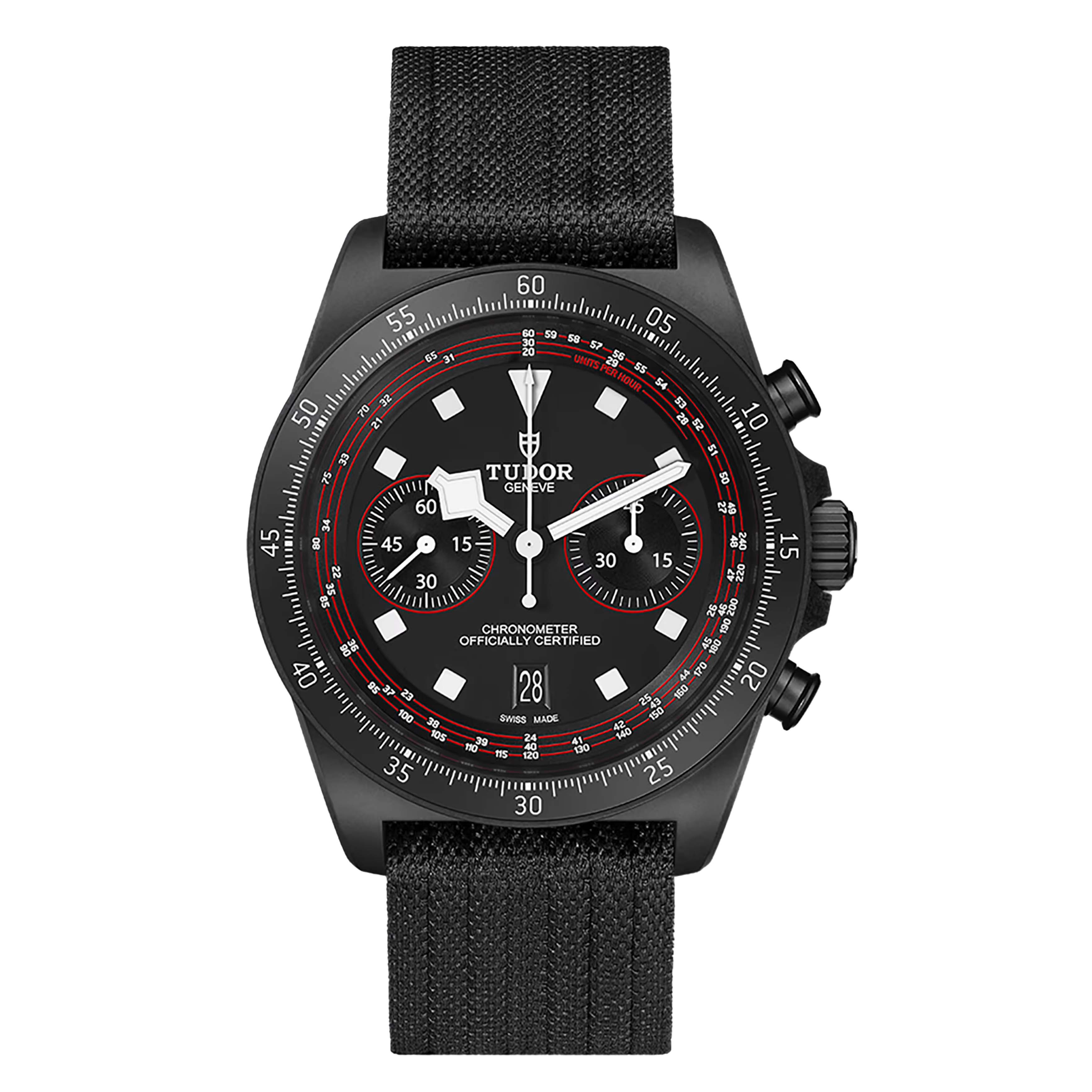 TUDOR 自動巻き腕時計 ブラック Tudor Pelagos FXD Chrono 
