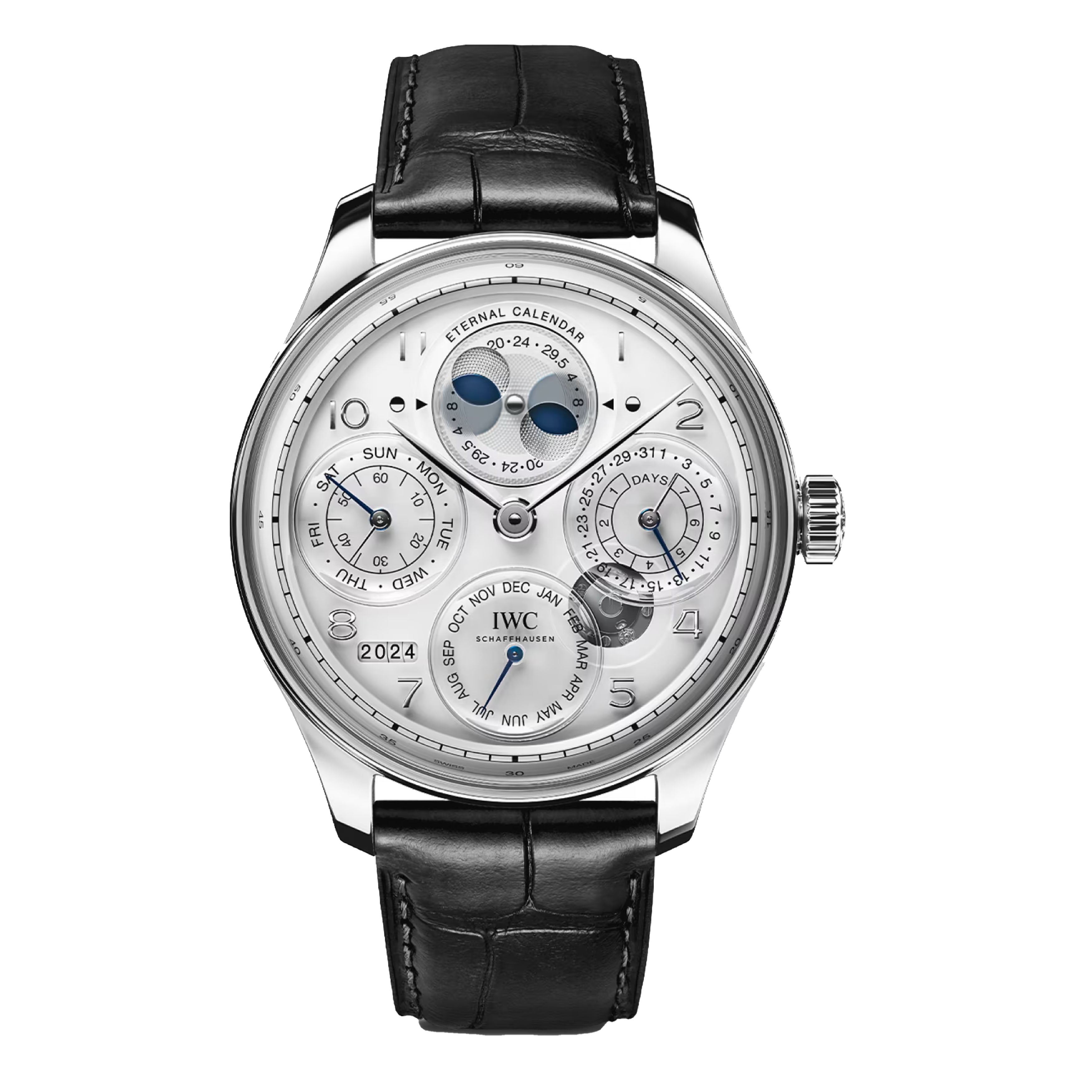 IWC Portugieser Eternal Calendar Watch, 44.4mm White Dial, IW505701