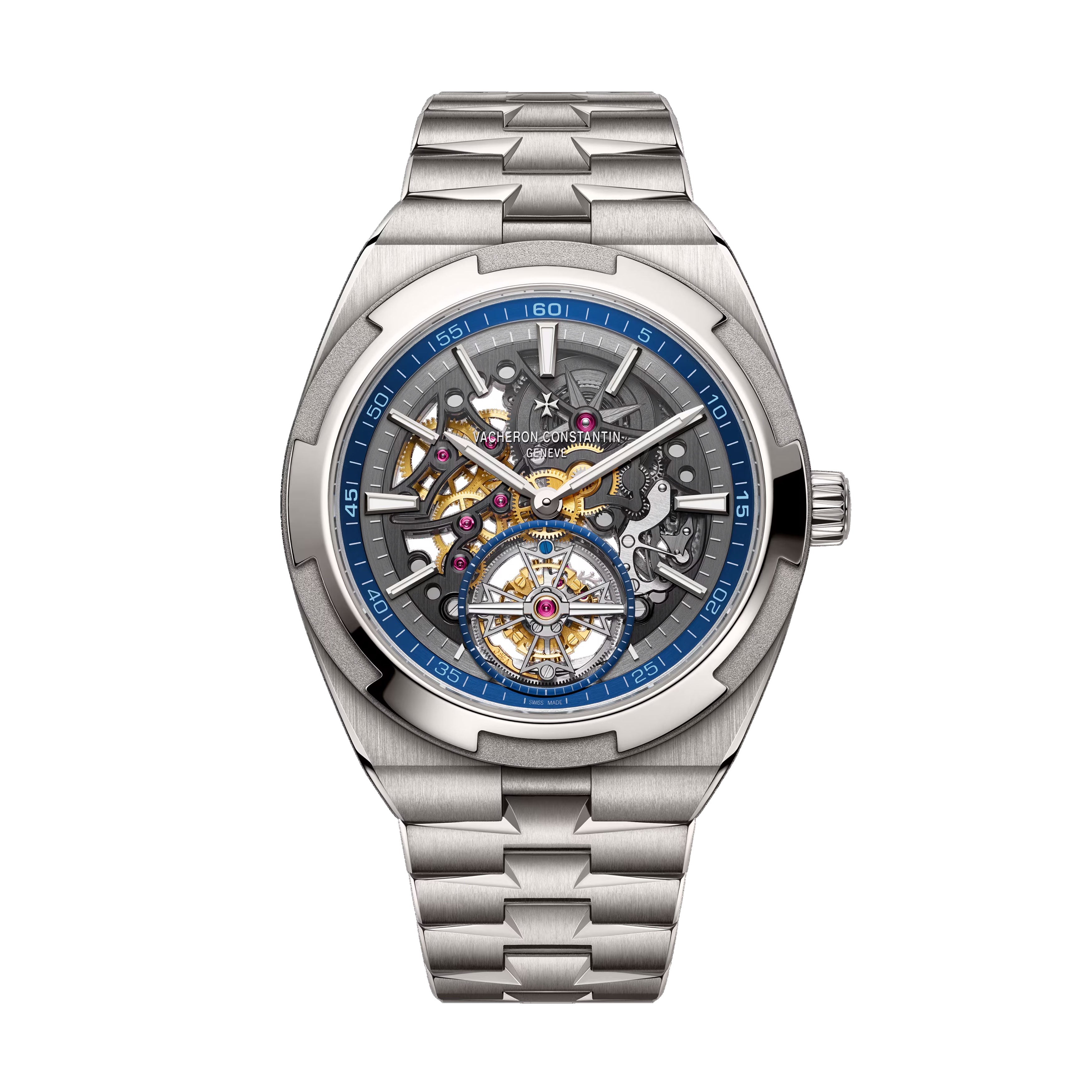 Vacheron Constantin Overseas Tourbillon Watch, 42.5mm Skeleton Dial, 6000V/210T-B935