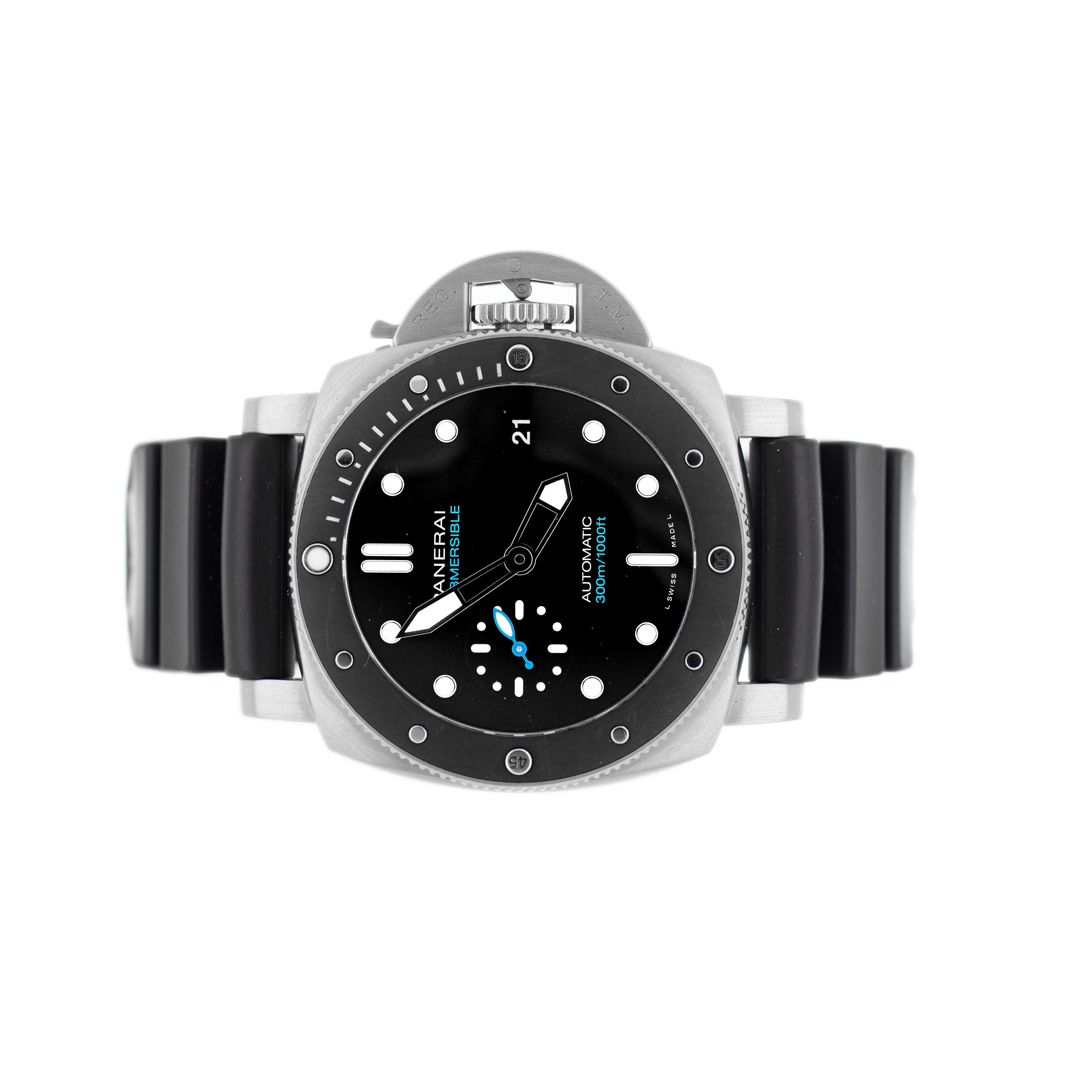 Panerai Luminor Submersible Stainless Steel Black Dial 42mm PAM00683 Full Set