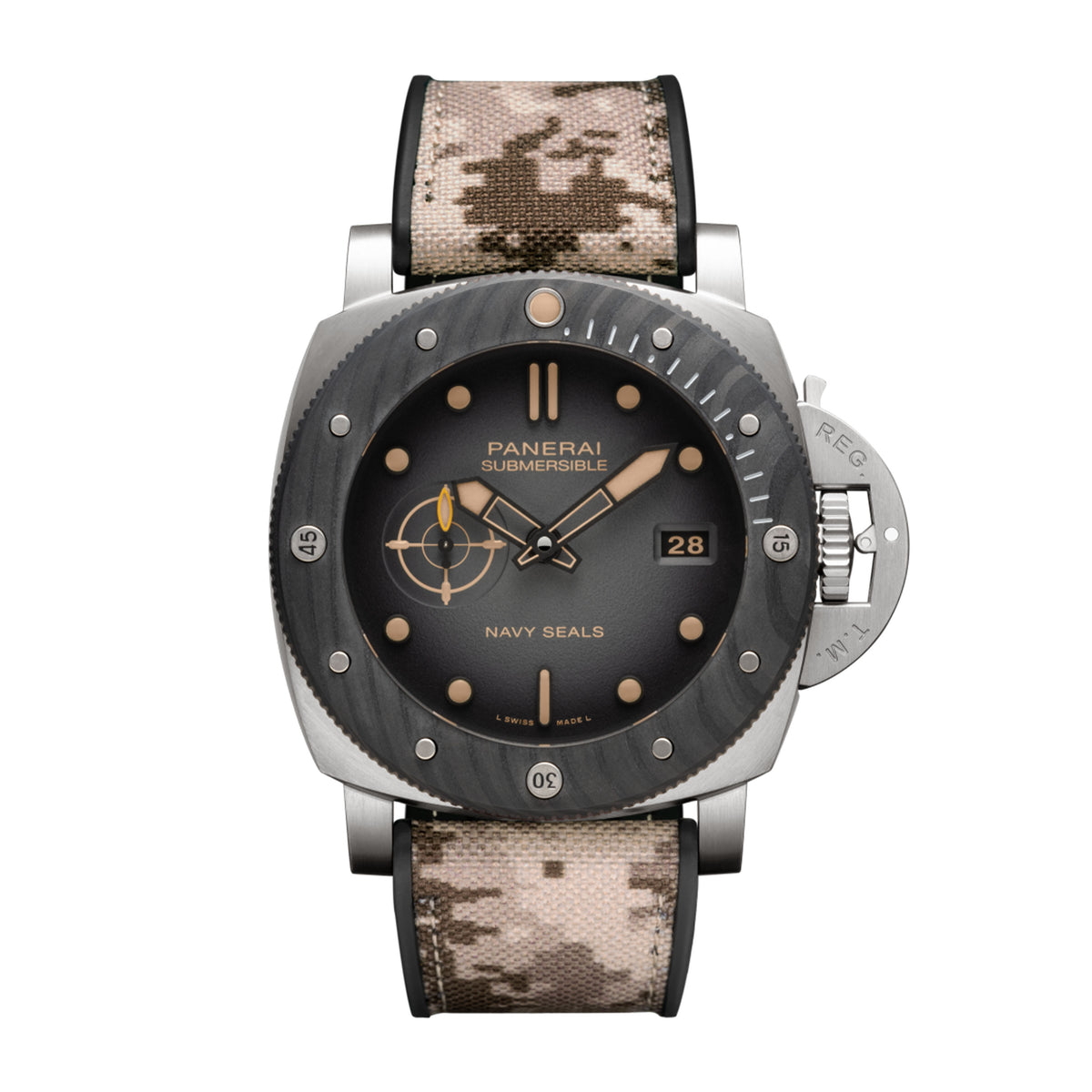 Panerai Submersible Navy Seals Watch, 47mm Grey Dial, PAM01669
