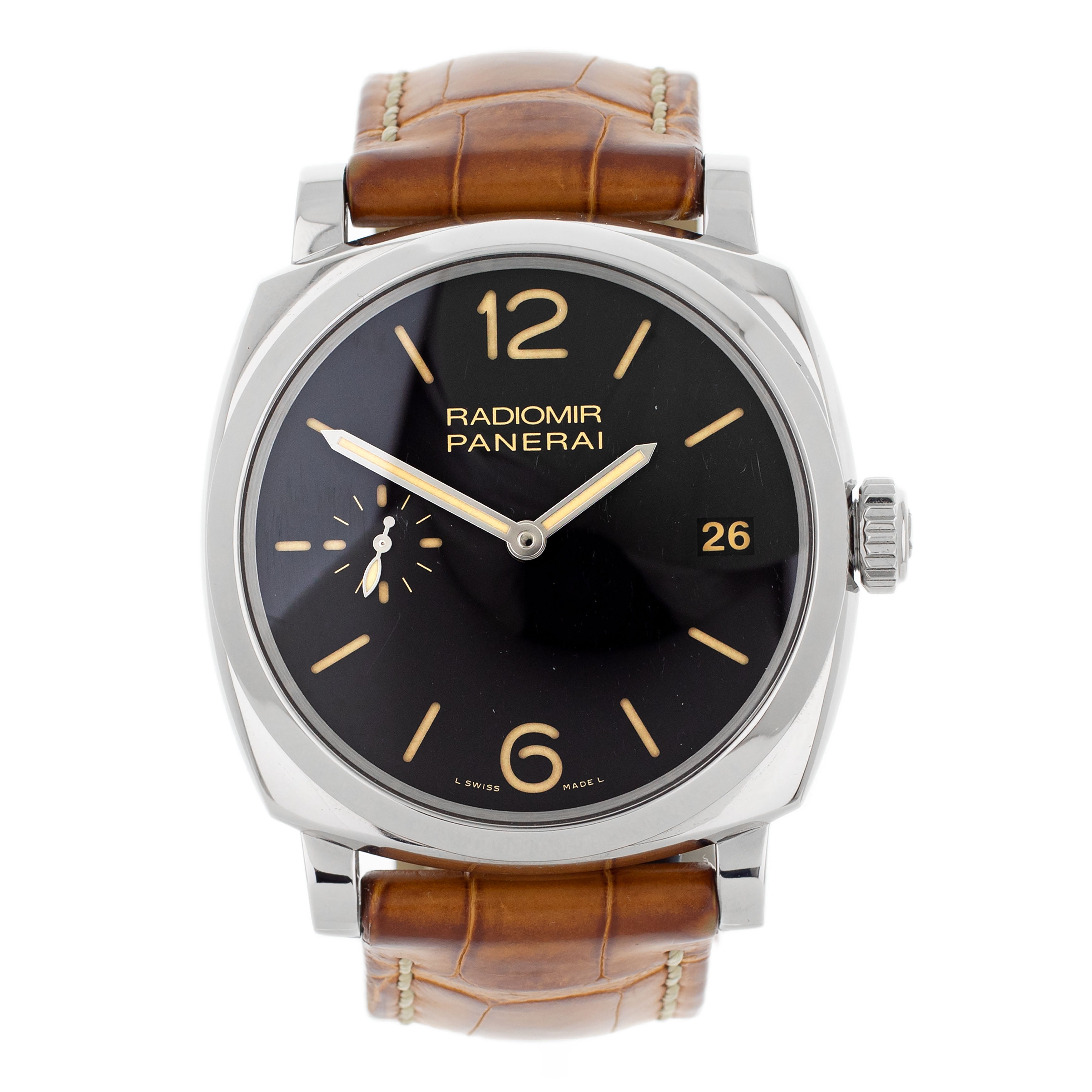 Panerai Radiomir 1940 3 Days Stainless Steel Black Dial 47mm PAM00514 Full Set