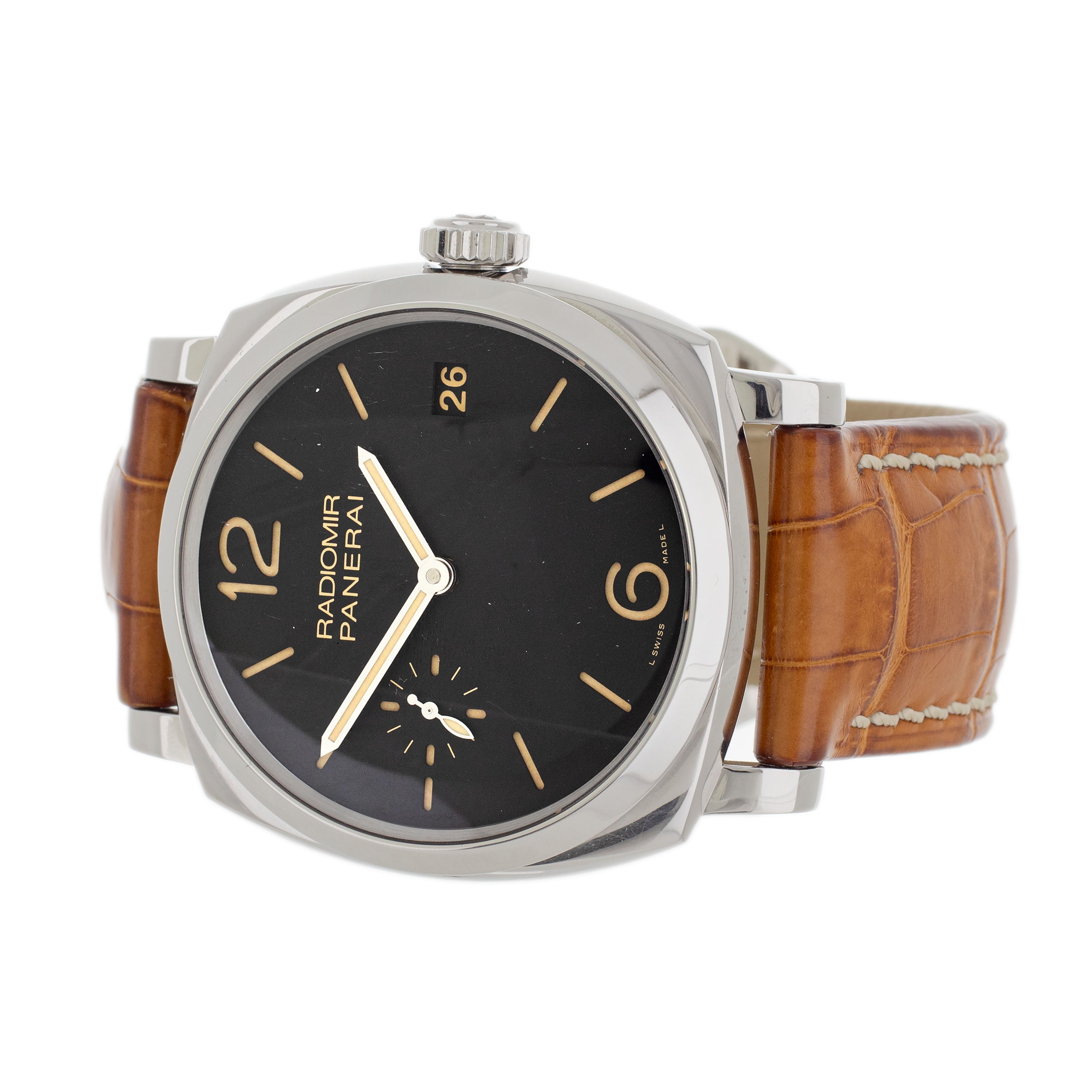 Panerai Radiomir 1940 3 Days Stainless Steel Black Dial 47mm PAM00514 Full Set