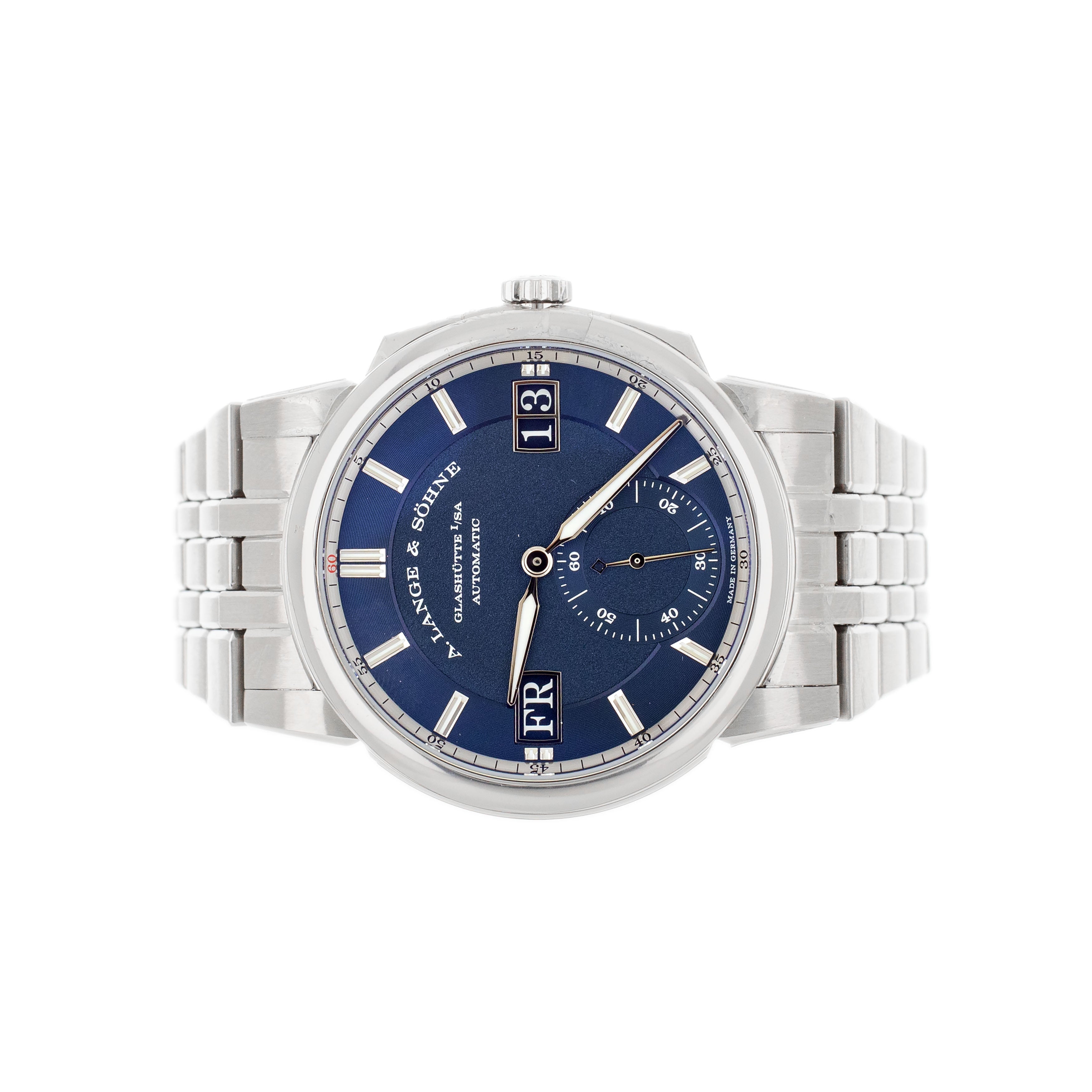 A. Lange & Sohne Odysseus Stainless Steel Blue Dial 40.5mm 363.179 Ful