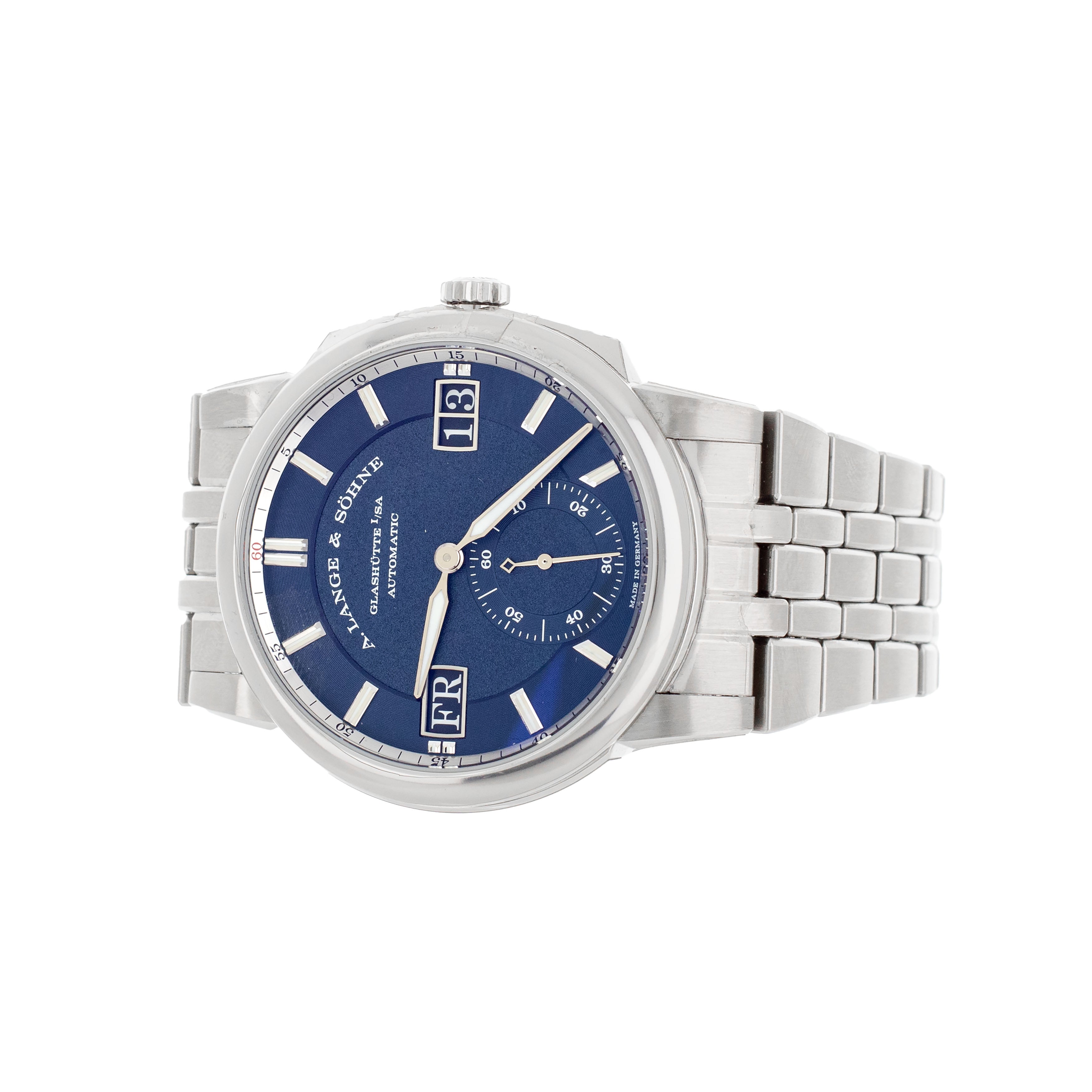 A. Lange & Sohne Odysseus Stainless Steel Blue Dial 40.5mm 363.179 Ful