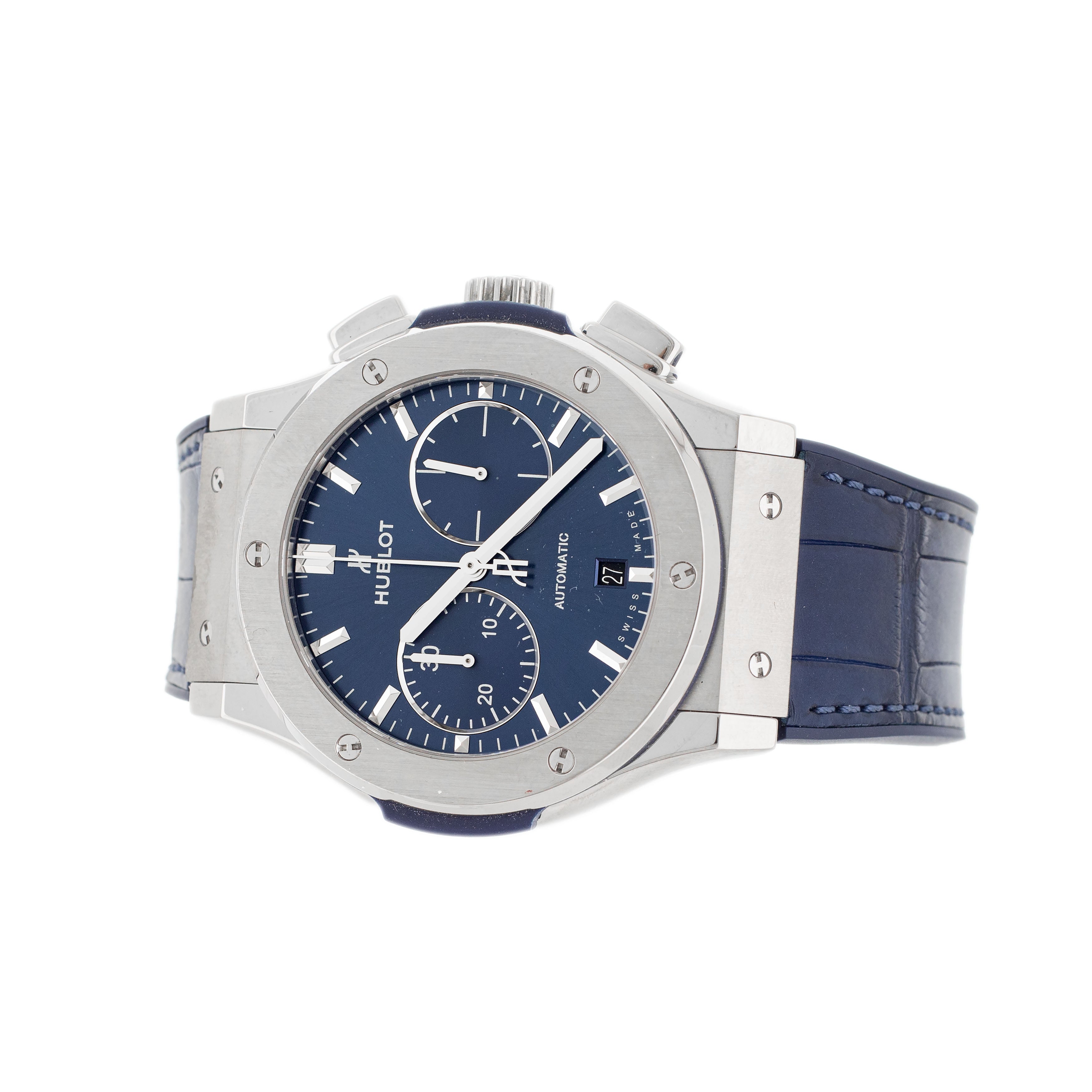 Hublot Classic Fusion Chronograph Titanium Blue 45mm  521.NX.7170.RX