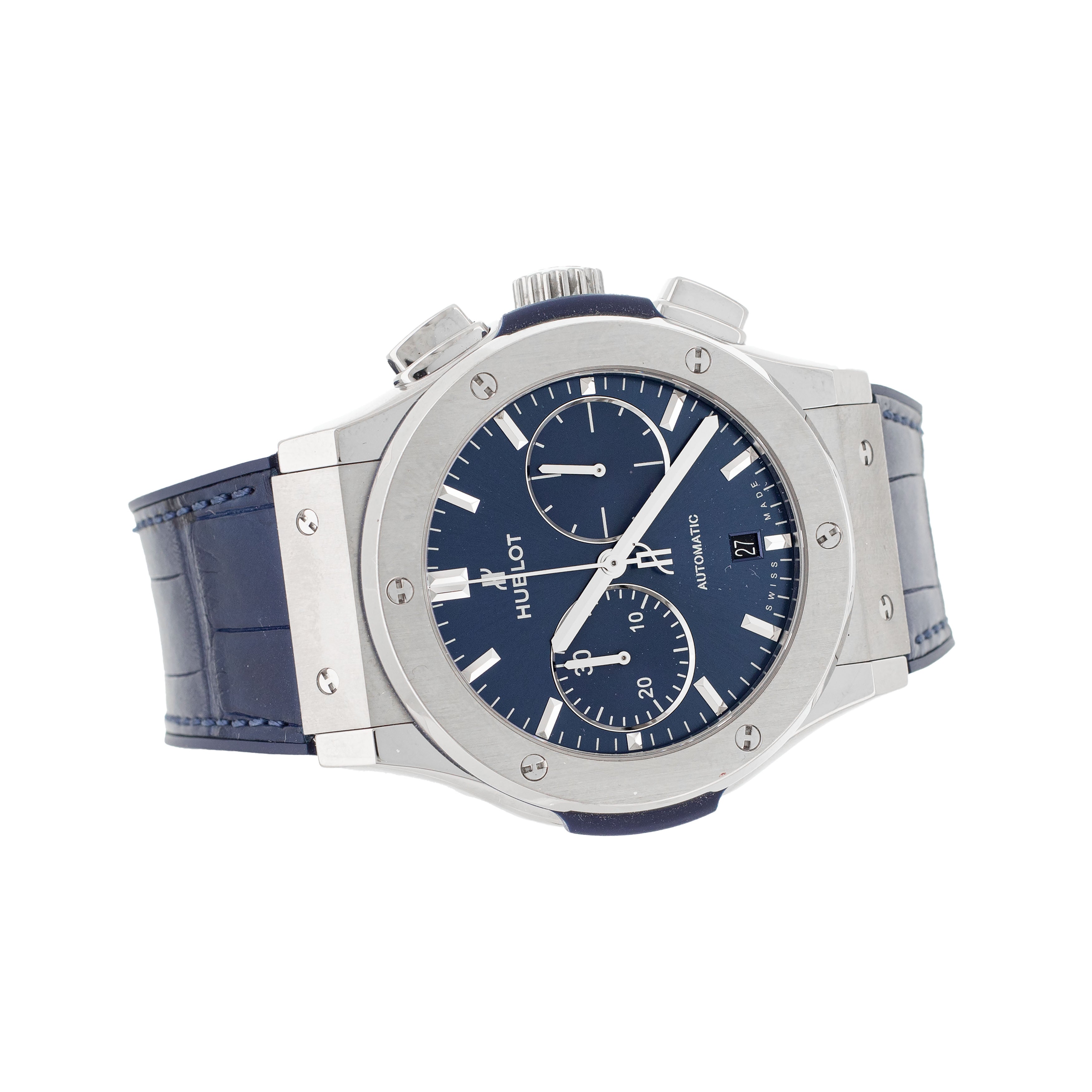 Hublot Classic Fusion Chronograph Titanium Blue 45mm  521.NX.7170.RX