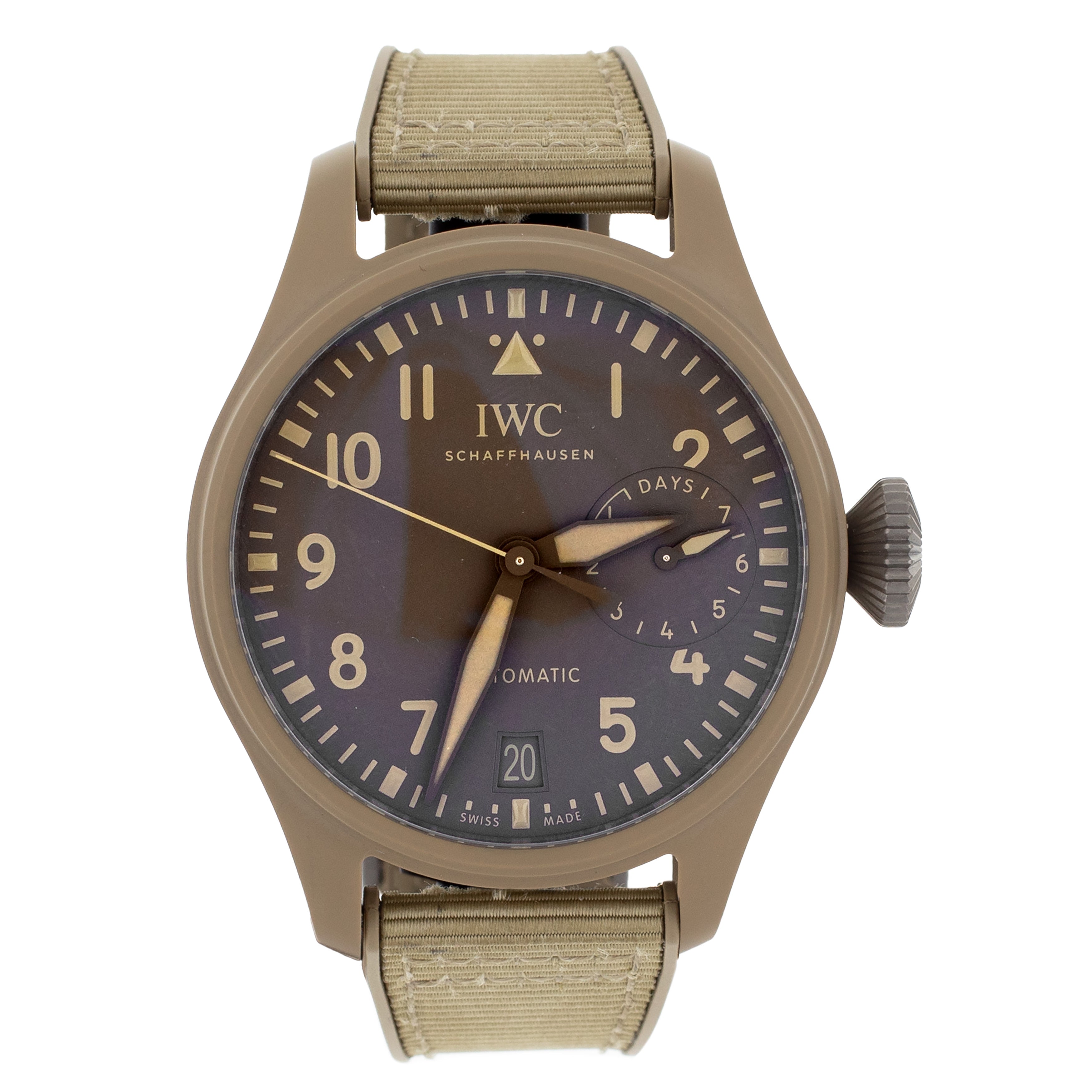 IWC Big Pilot's Watch Top Gun Mojave Desert Ceramic Brown 46mm IW506003 Full Set