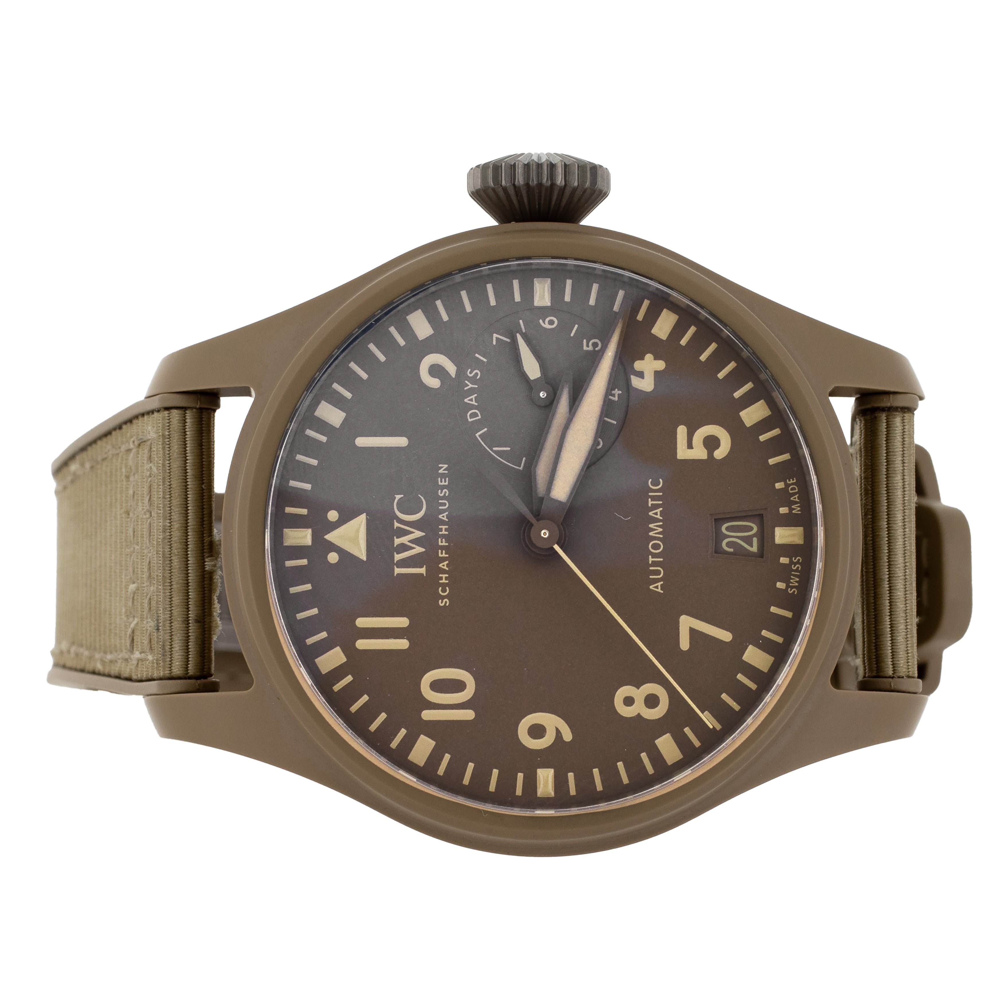 IWC Big Pilot's Watch Top Gun Mojave Desert Ceramic Brown 46mm IW506003 Full Set