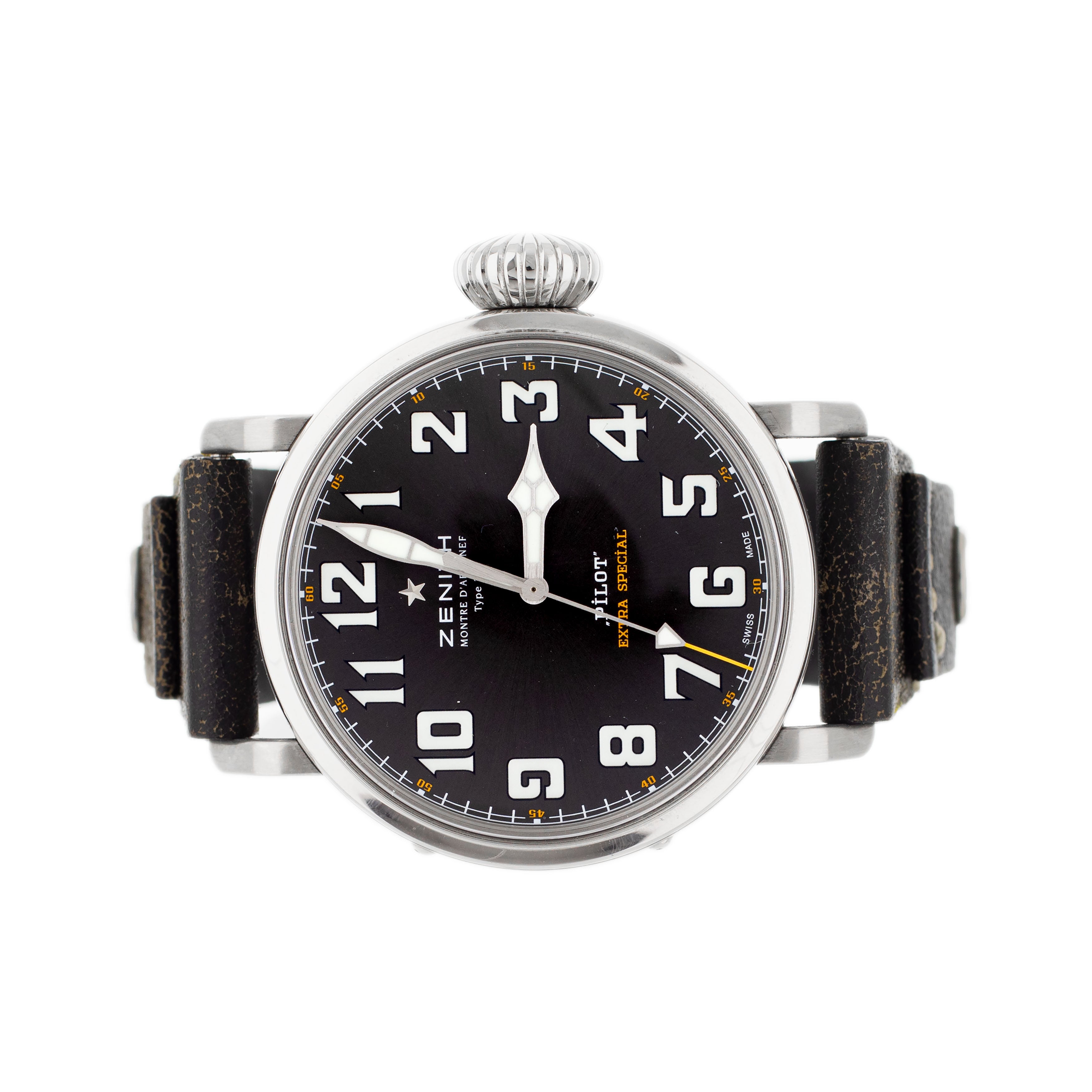 Zenith Pilot Type 20 Rescue Stainless Steel Black Dial 45mm 03.2434.679/20.I010