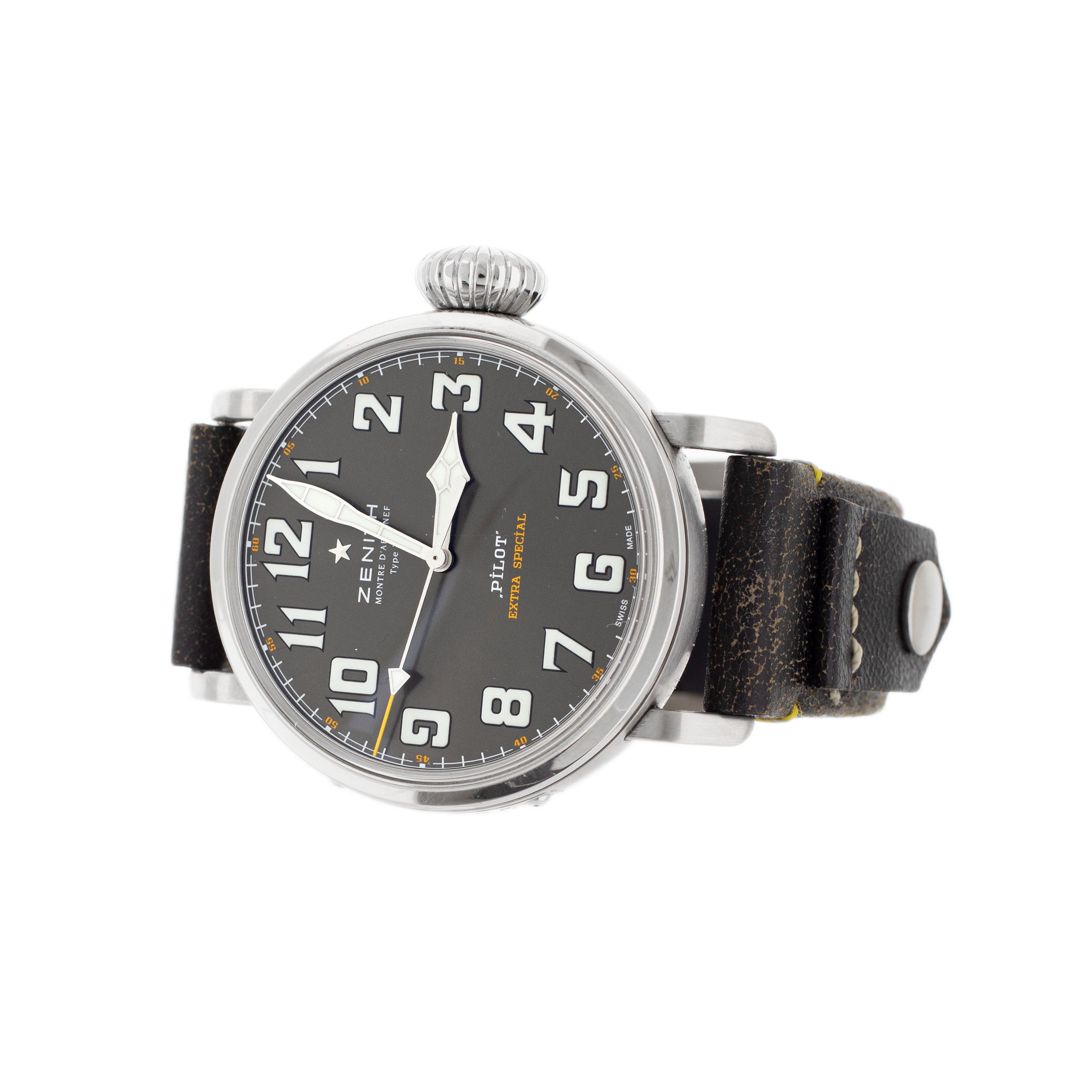 Zenith Pilot Type 20 Rescue Stainless Steel Black Dial 45mm 03.2434.679/20.I010