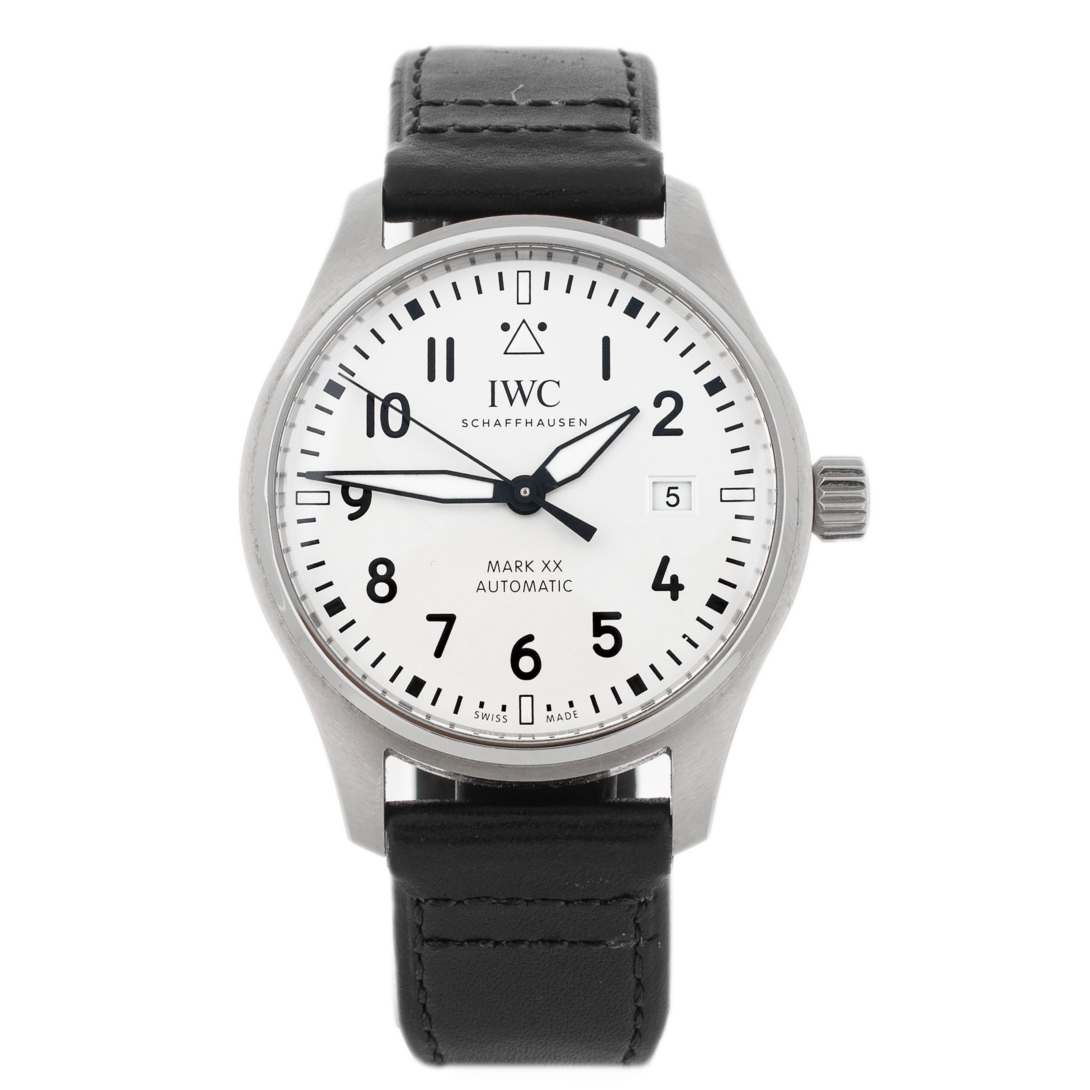 IWC Pilot's Watch Mark XX Stainless Steel White Dial 40mm IW328207 Full Set