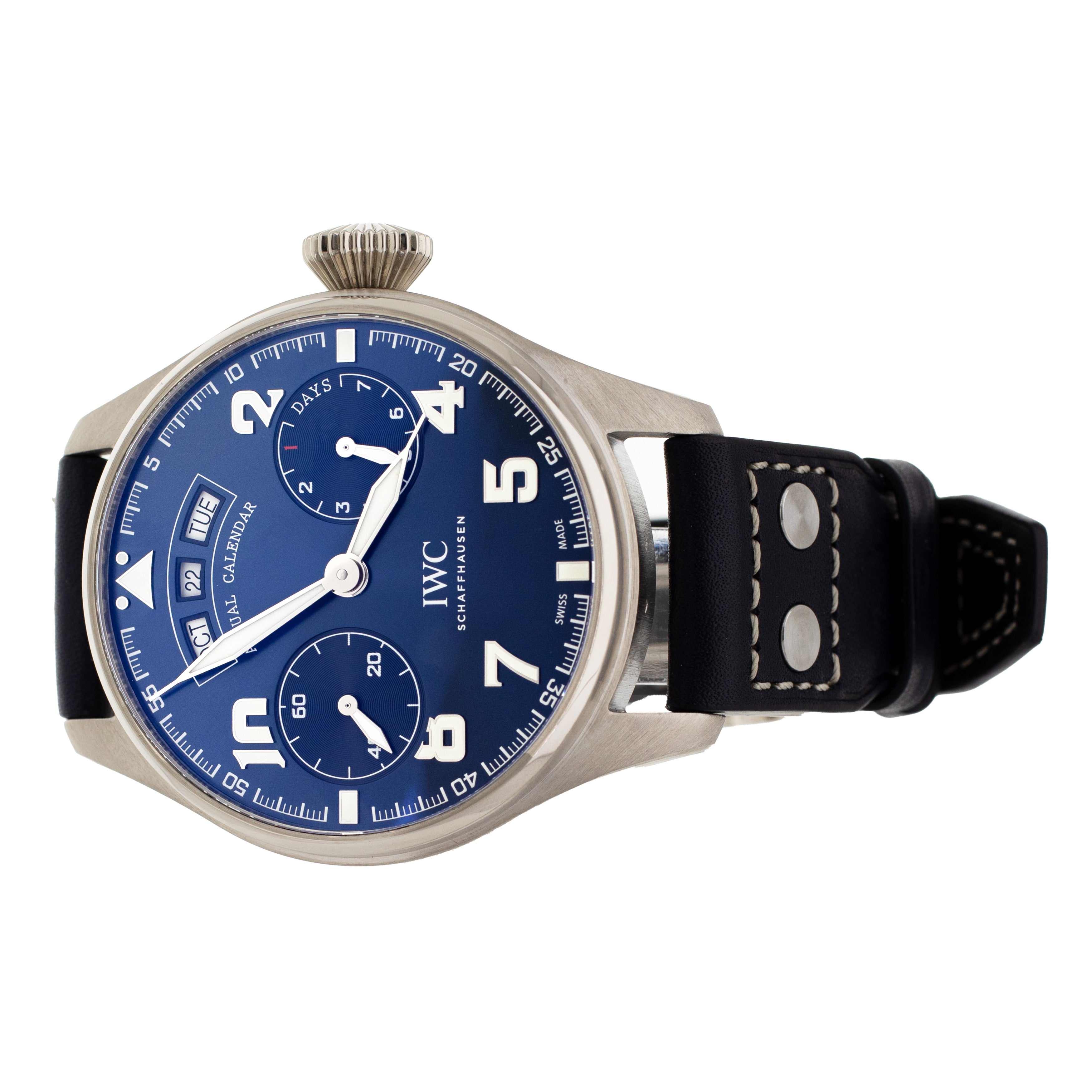 IWC Pilot Annual Calendar Le Petit Prince Steel Blue Dial 46.2mm IW502703