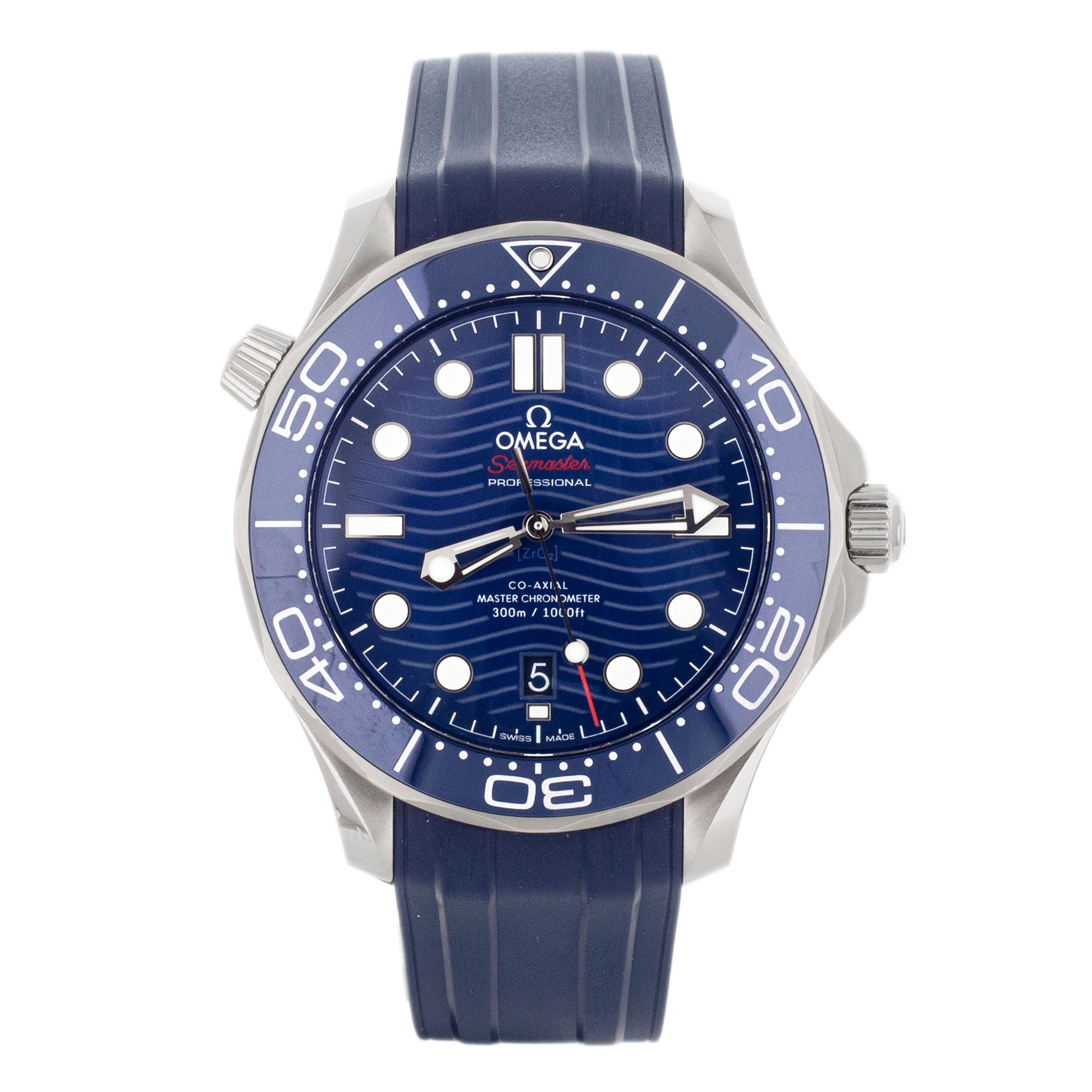 Omega Seamaster Diver 300m Blue Dial 42mm Rubber 210.32.42.20.03.001 Full Set