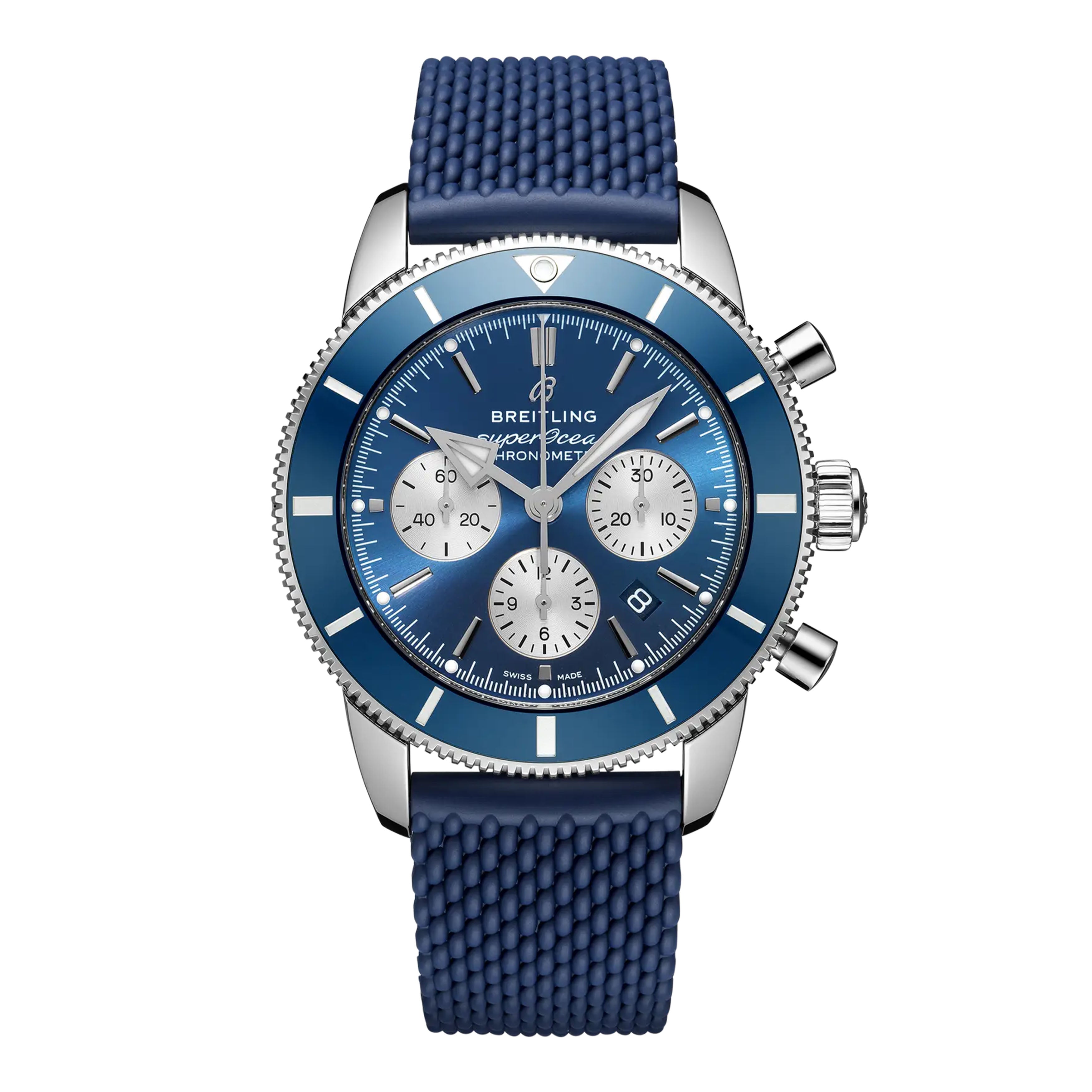 Breitling Superocean Heritage B01 Chronograph Watch, 44mm Blue Dial, AB0162161C1S1