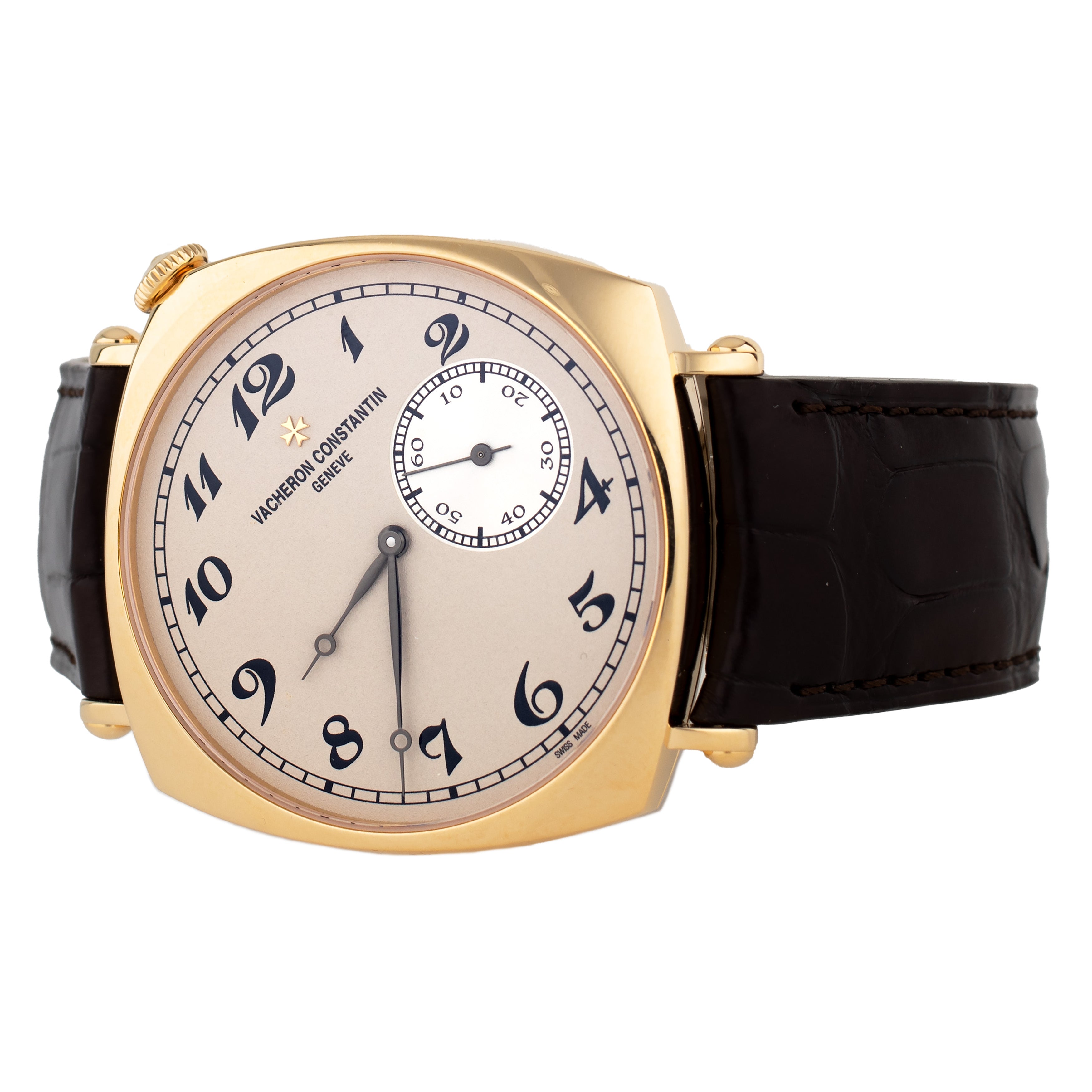 Vacheron Constantin Historiques 1921 Silver Dial Yellow Gold 40x40mm 82035/000J-9964 Full Set