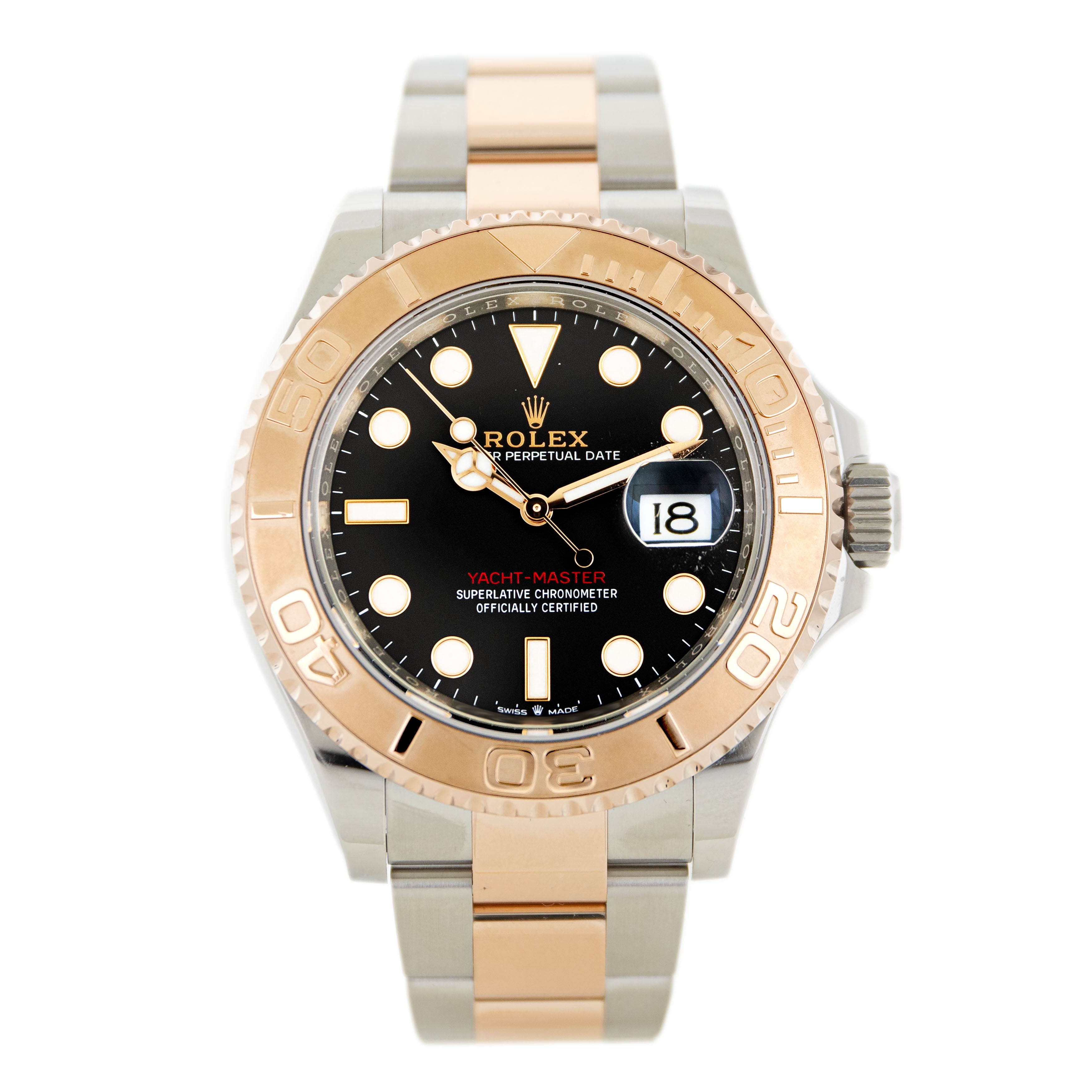 Rolex Yacht-Master 40 Steel & Rose Gold Black Dial 40mm 126621 Full Set