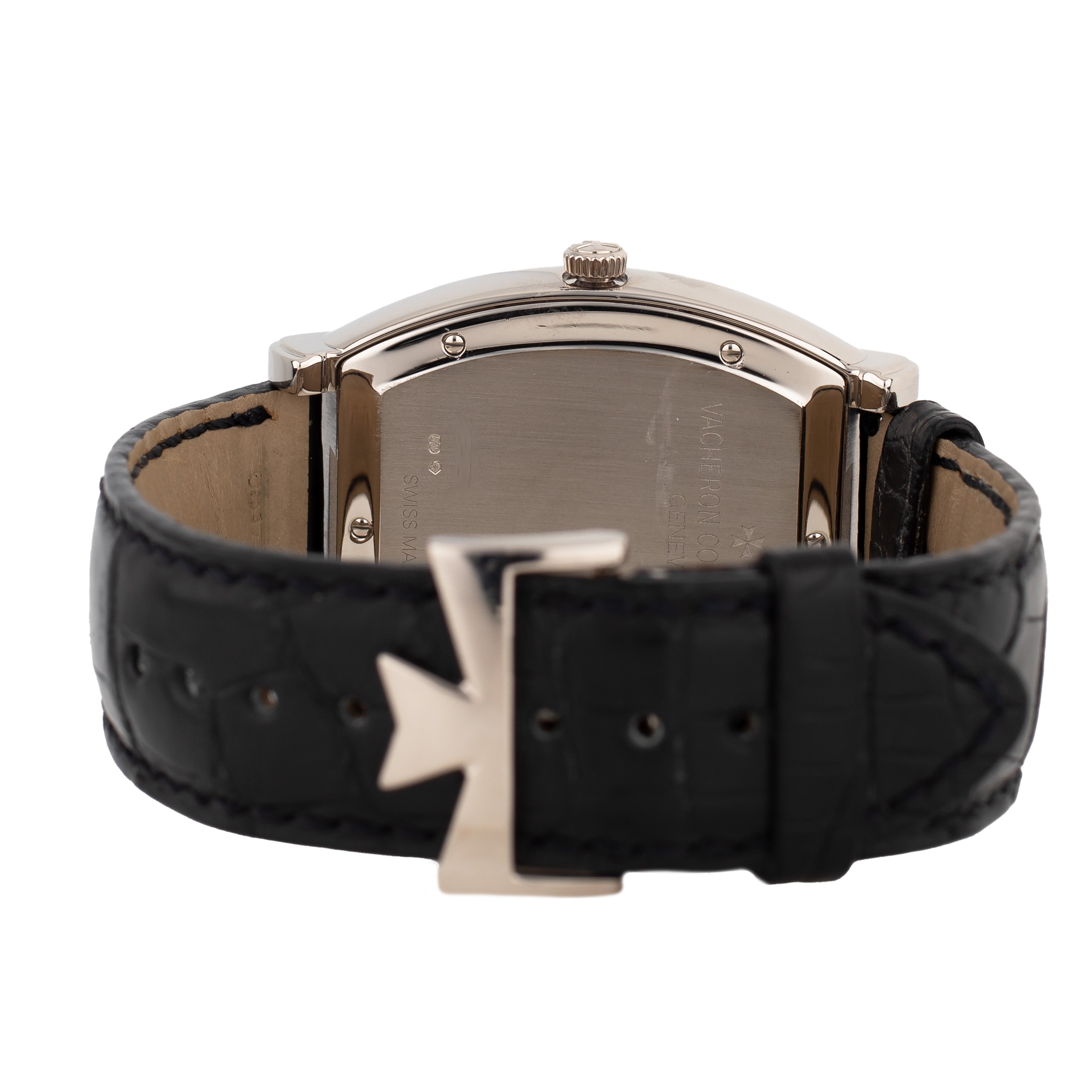 Vacheron Constantin Malte Moon Phase Silver Dial White Gold 42x39mm 83080/000G-9408