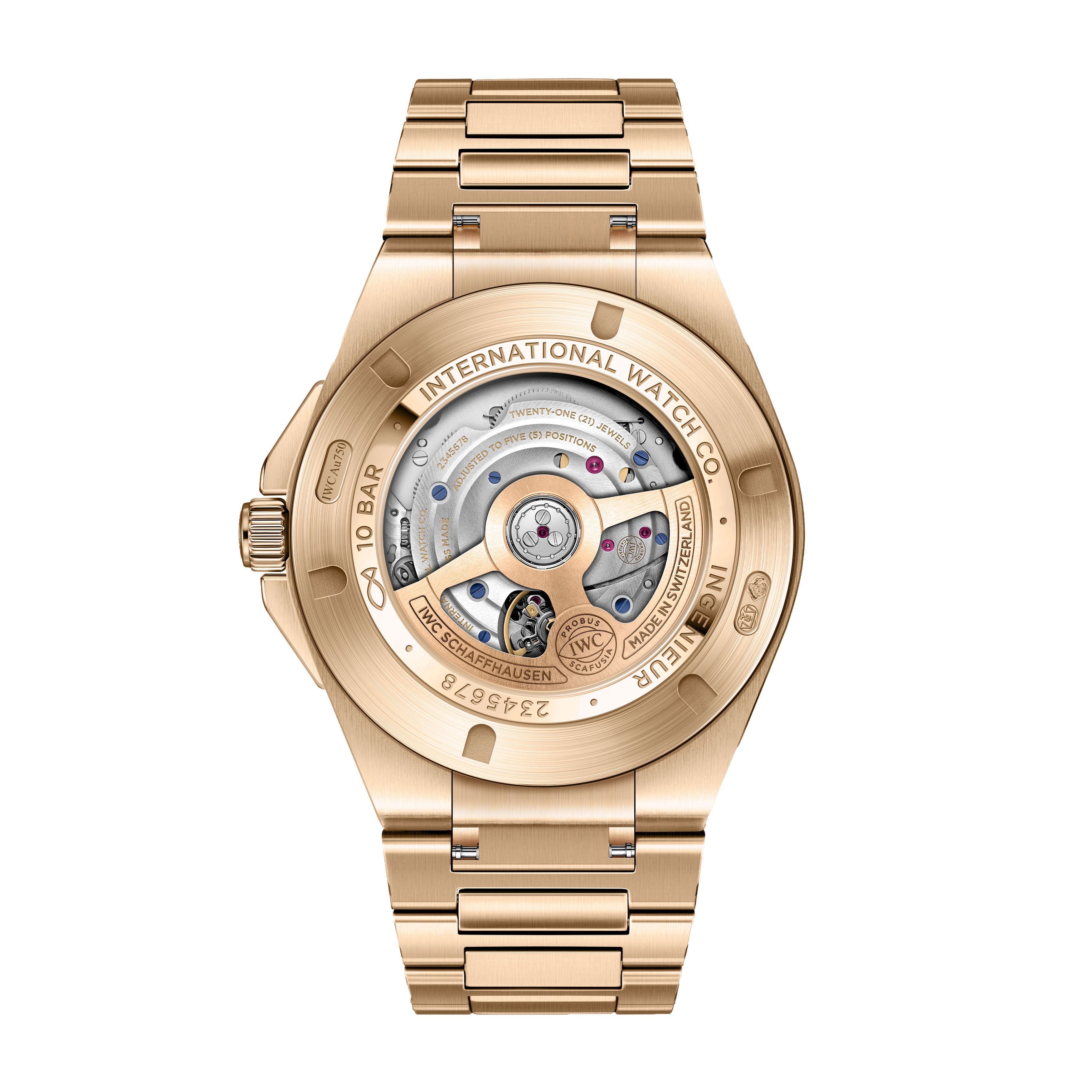 IWC Ingenieur Automatic 40 Watch, 40mm Black Dial, IW328702