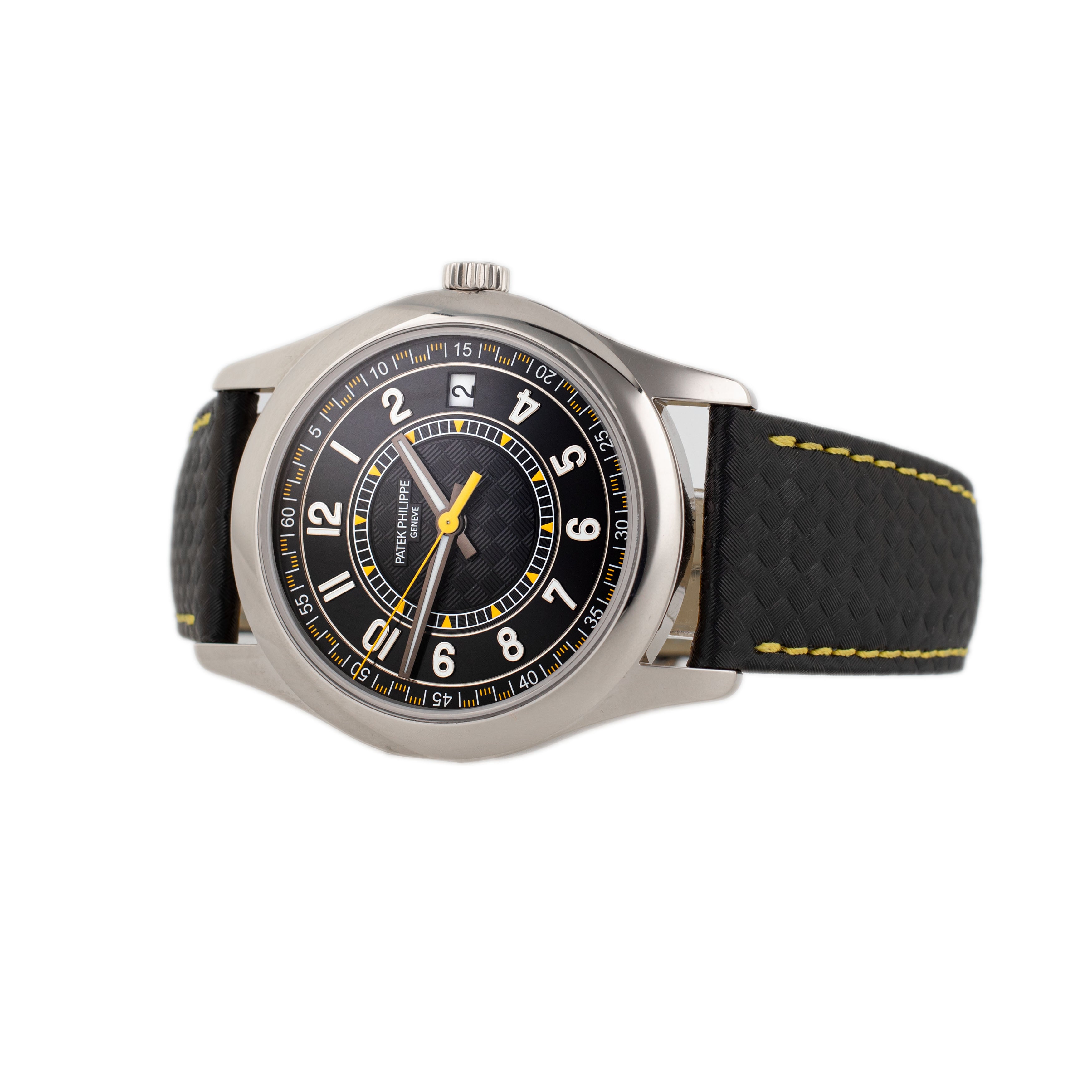 Patek Philippe Calatrava White Gold Black Dial 30mm 6007G-001 Full Set