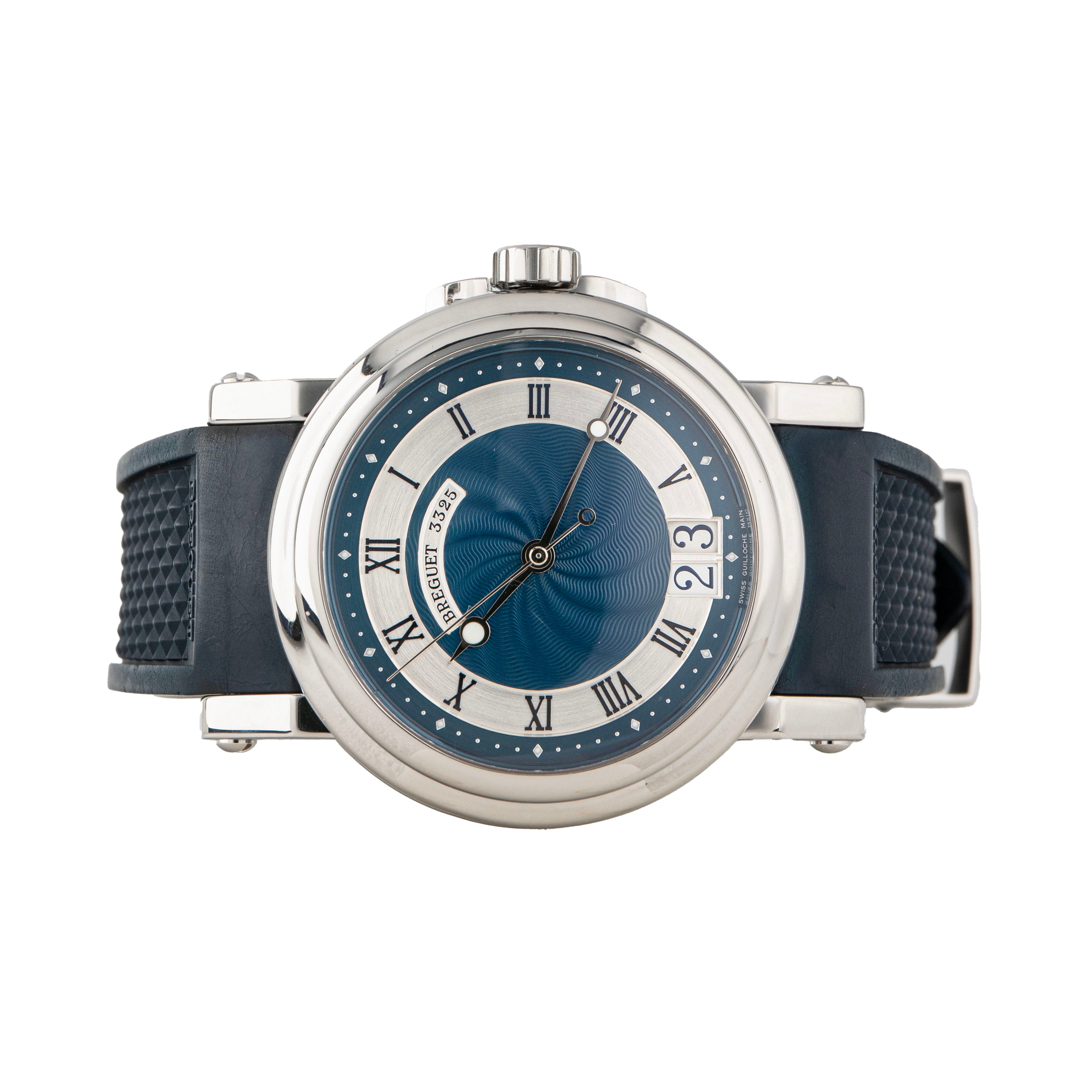 Breguet Marine Big Date Stainless Steel Blue Dial 39mm 5817ST/Y2/5V8