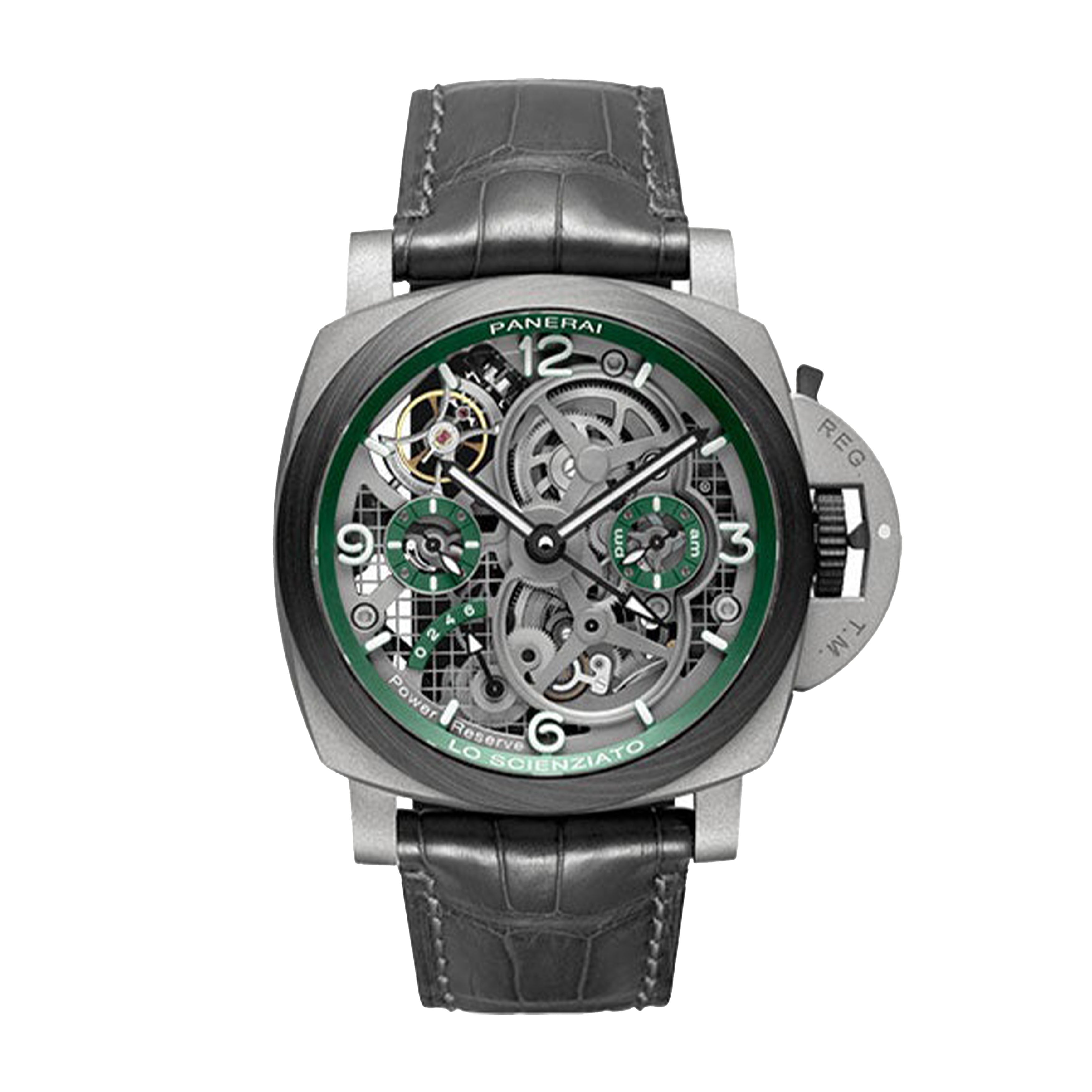 Panerai Luminor Tourbillon GMT Watch, 47mm Skeleton Dial, PAM00768