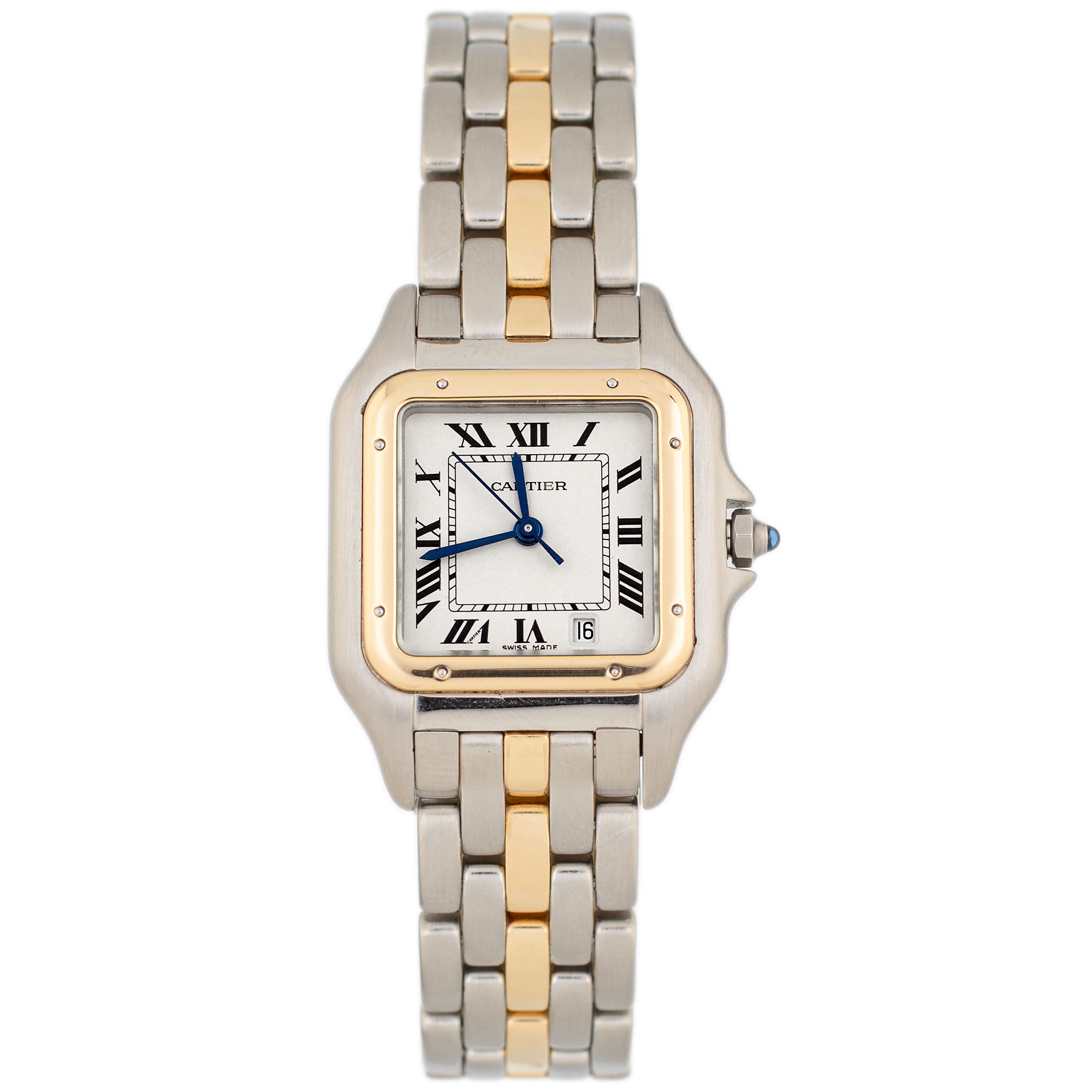 Cartier Panthere Stainless Steel And Yellow Gold Ivory Dial 27x33mm 83083241 Full Set