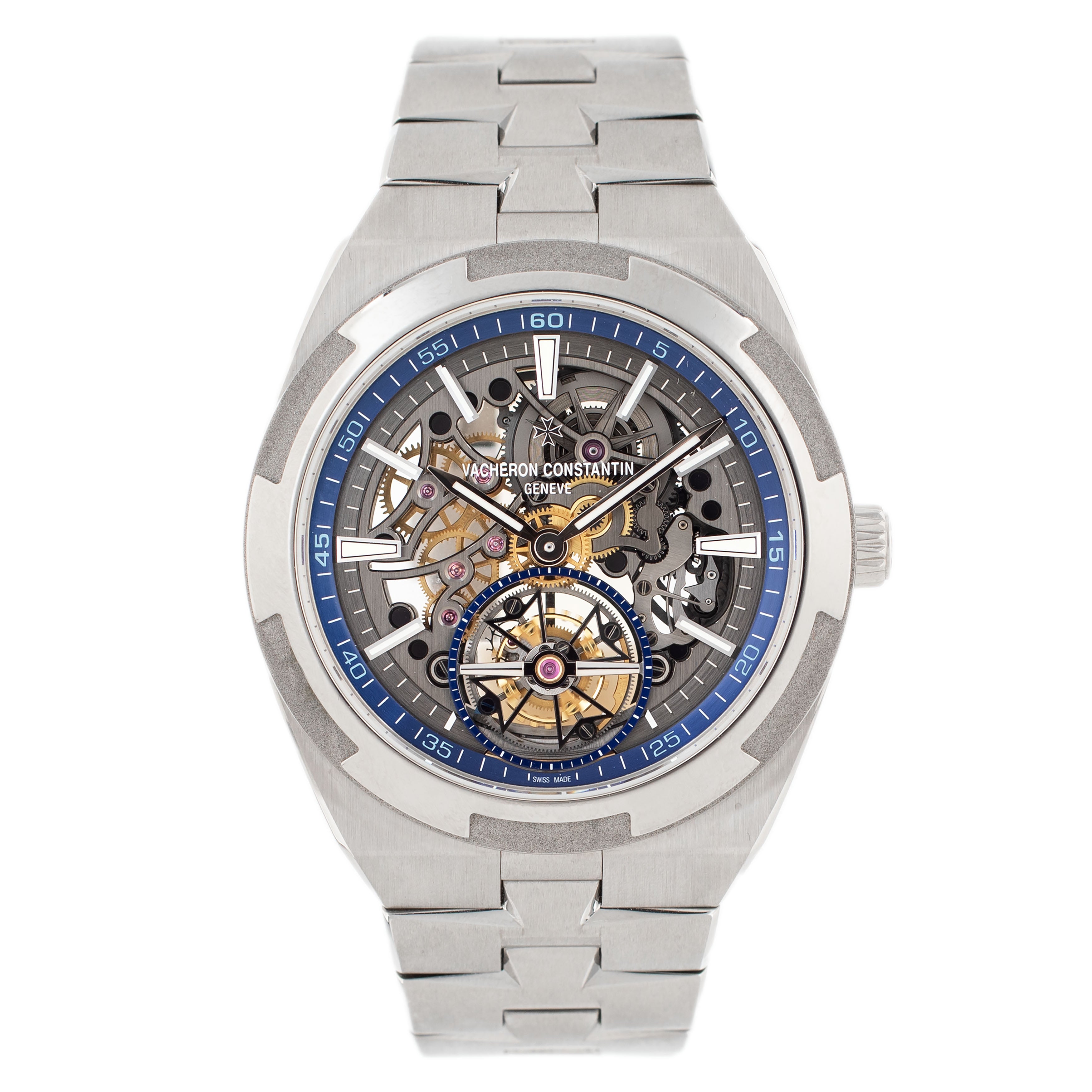 Vacheron Constantin Overseas Tourbillon Skeleton Titanium Skeleton Dial 42.5mm 6000V/210T-B935 Full Set