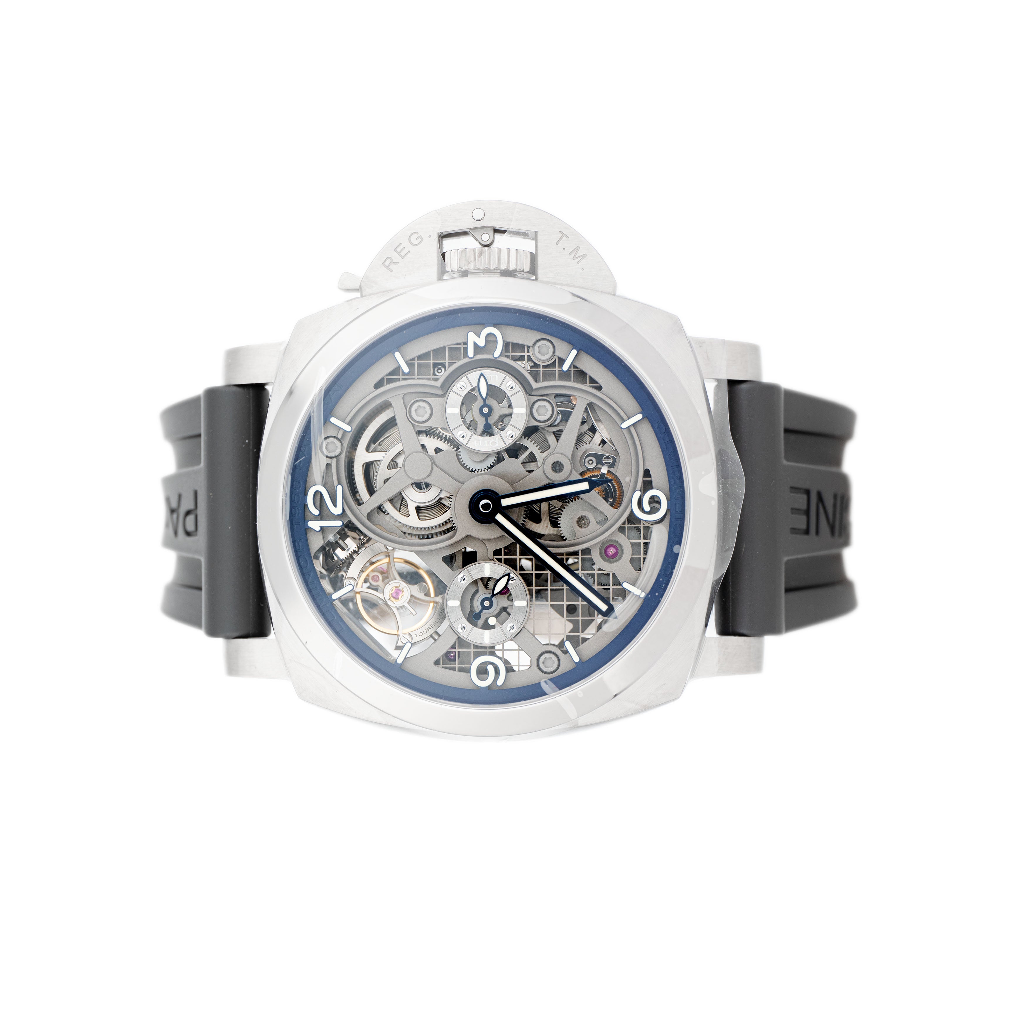Panerai Luminor Tourbillon GMT Titanium Skeleton Dial 47mm PAM00767 Full Set