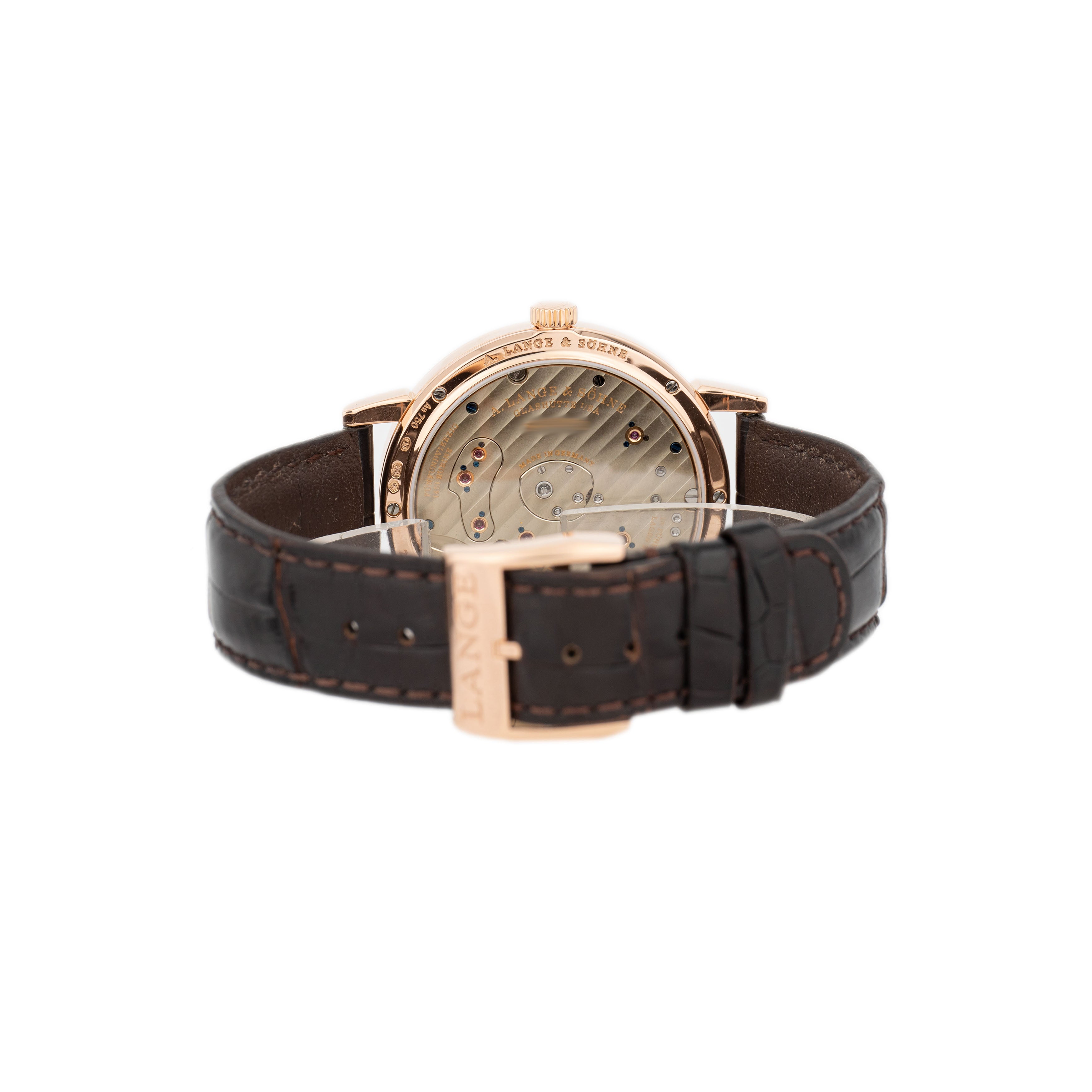 A. Lange & Sohne Grand Lange 1 Moon Phase Rose Gold Silver Dial 41mm 139.032