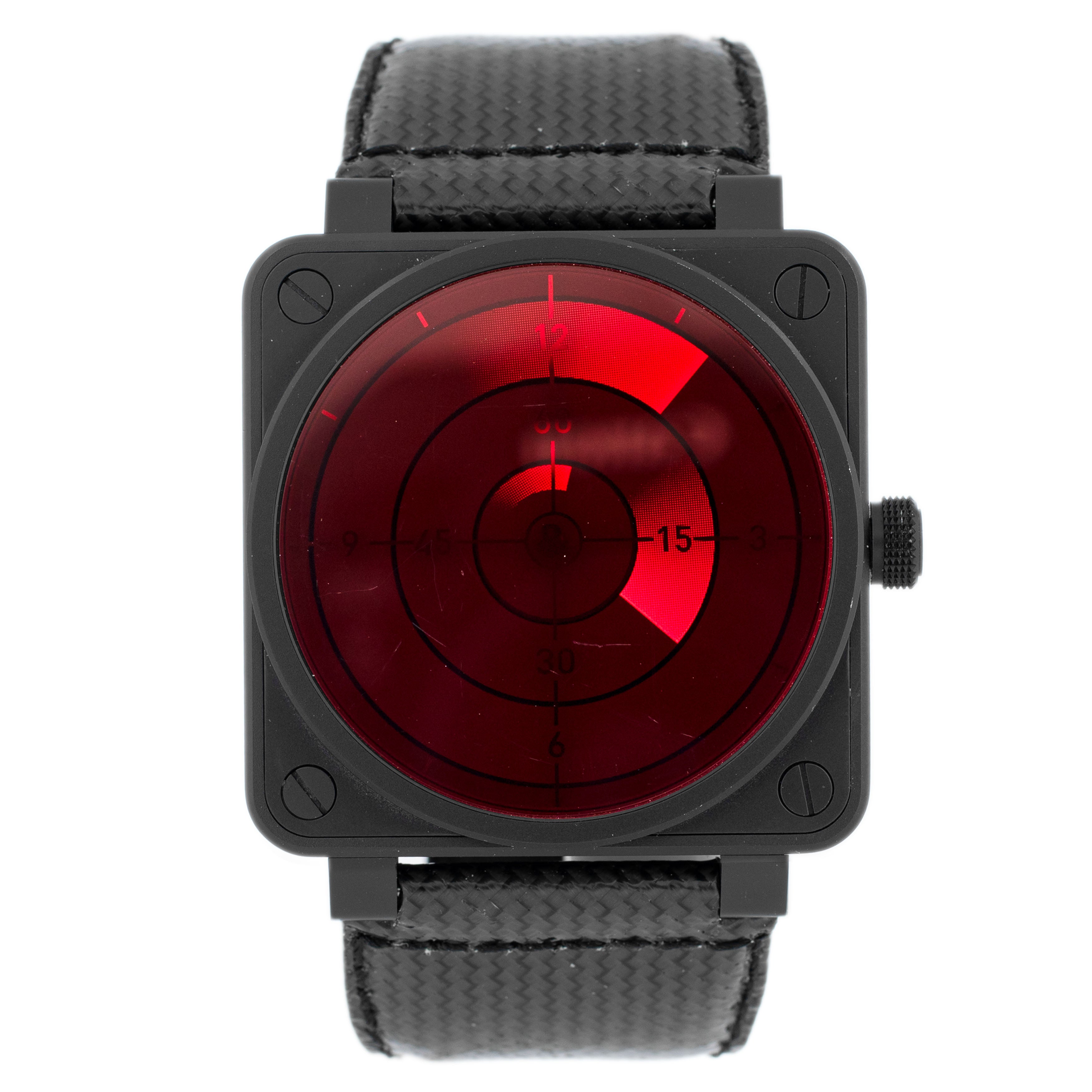 Bell & Ross BR 01-92 Red Radar Stainless Steel Red Dial 46mm BR01-92-SRR Full Set