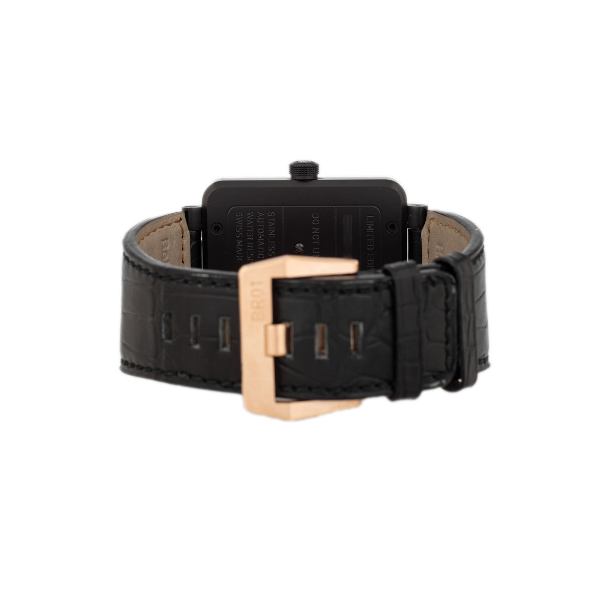 Bell & Ross BR01-92 Compass Stainless Steel And Rose Gold Black Dial 46x46mm BR-01-92 COMPASS-PINKGOLD Full Set
