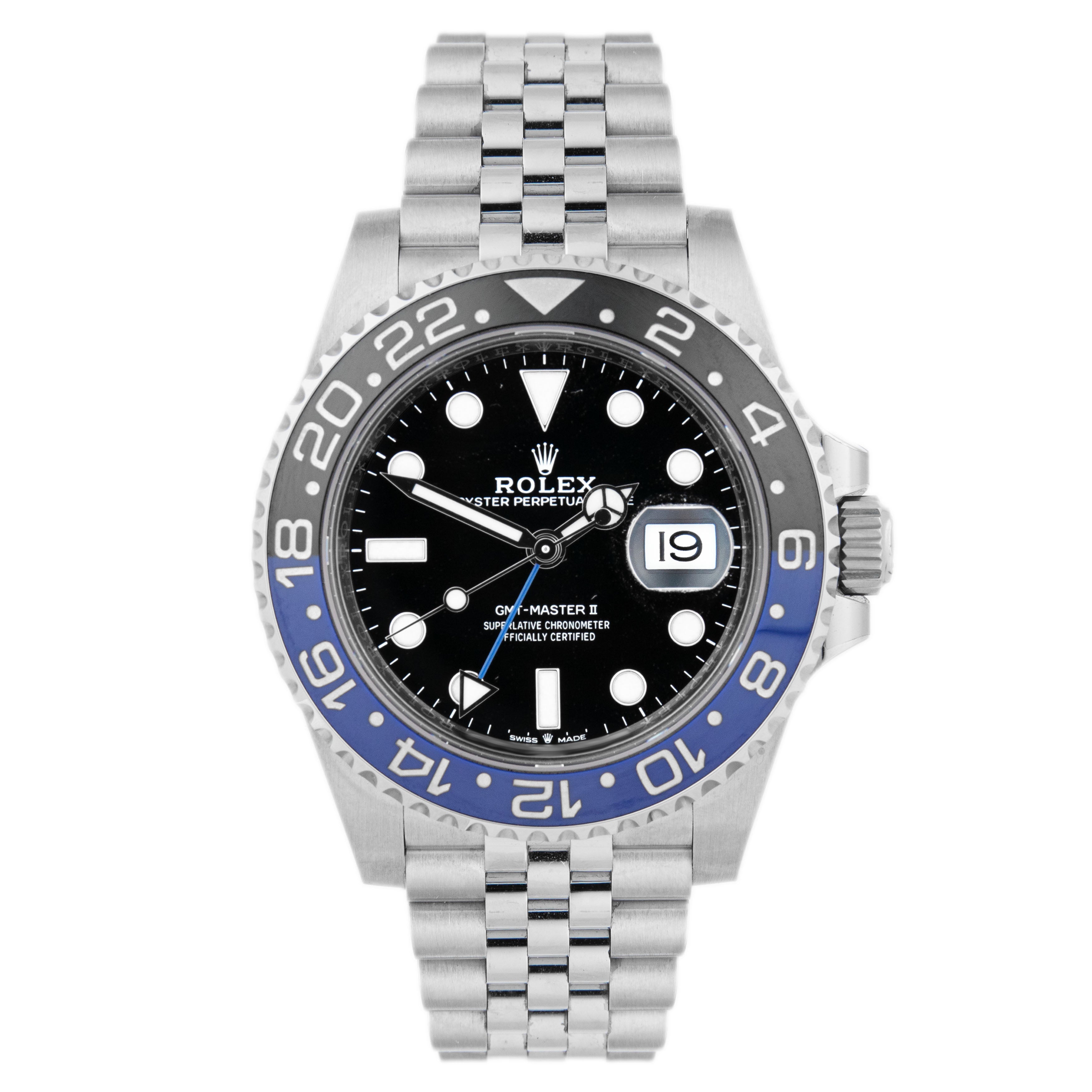 Rolex GMT-Master II Batgirl Stainless Steel Black Dial 40mm 126710BLNR