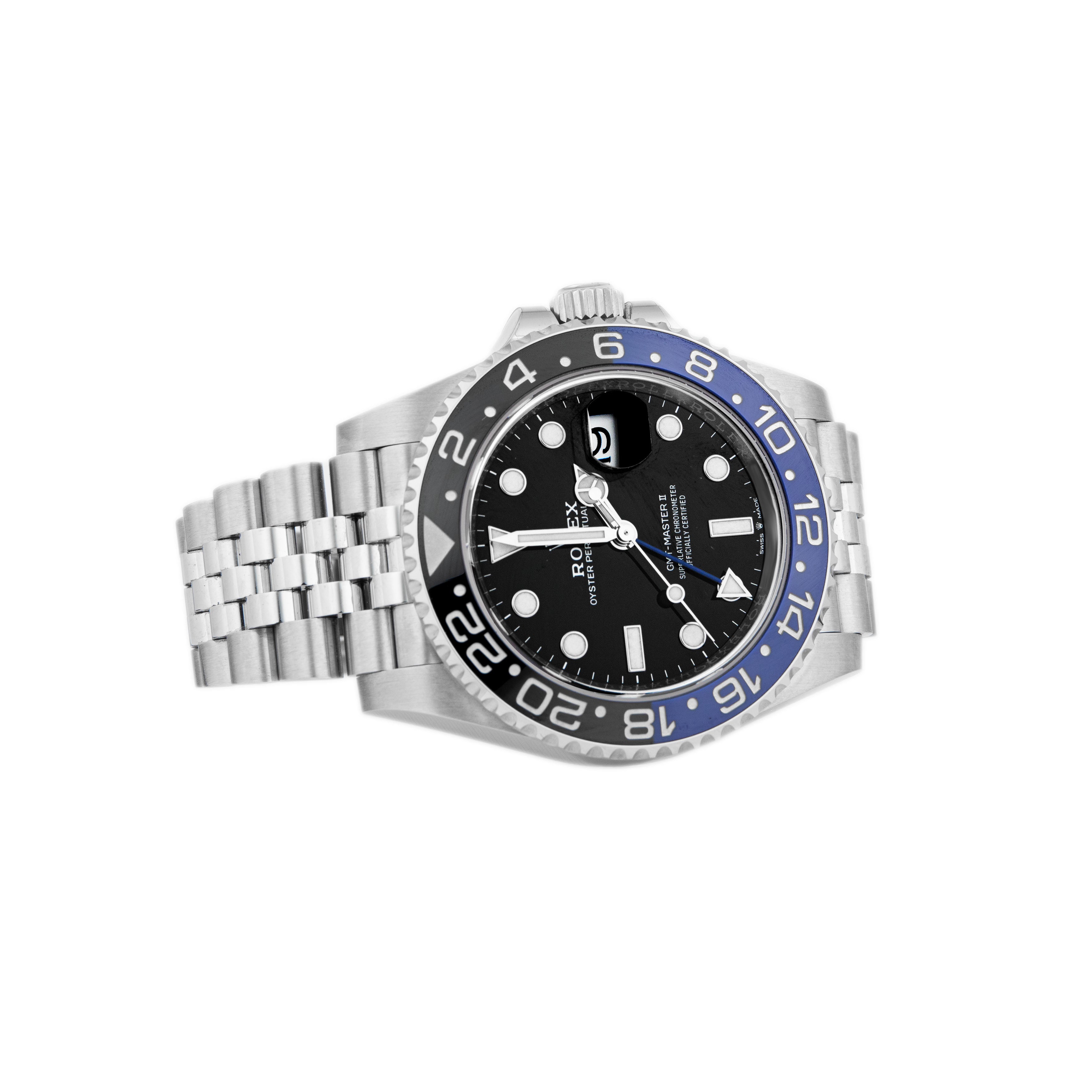 Rolex GMT-Master II Batgirl Stainless Steel Black Dial 40mm 126710BLNR