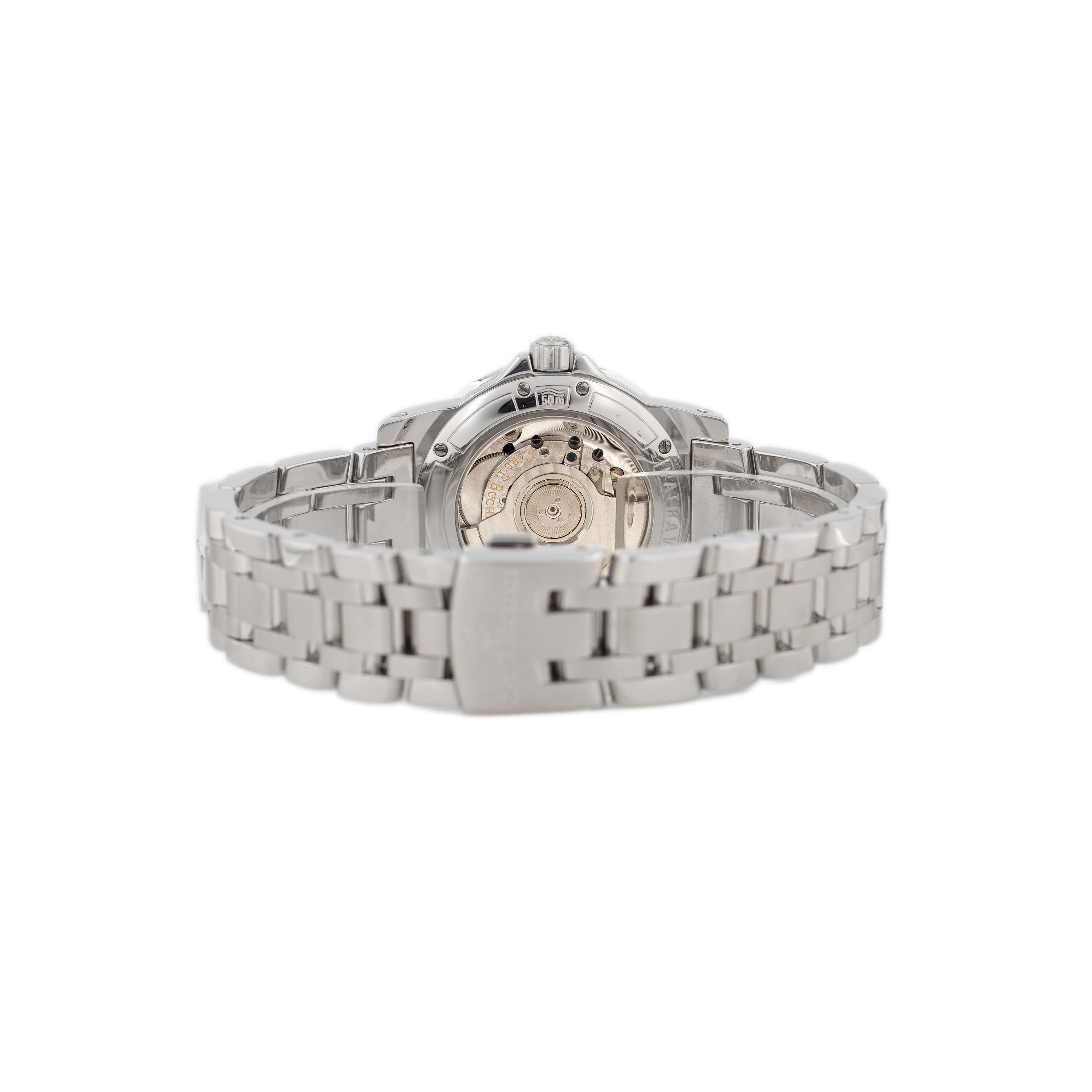 Carl F. Bucherer Patravi Power Reserve Date Stainless Steel White Dial 38.5mm 10616.08A