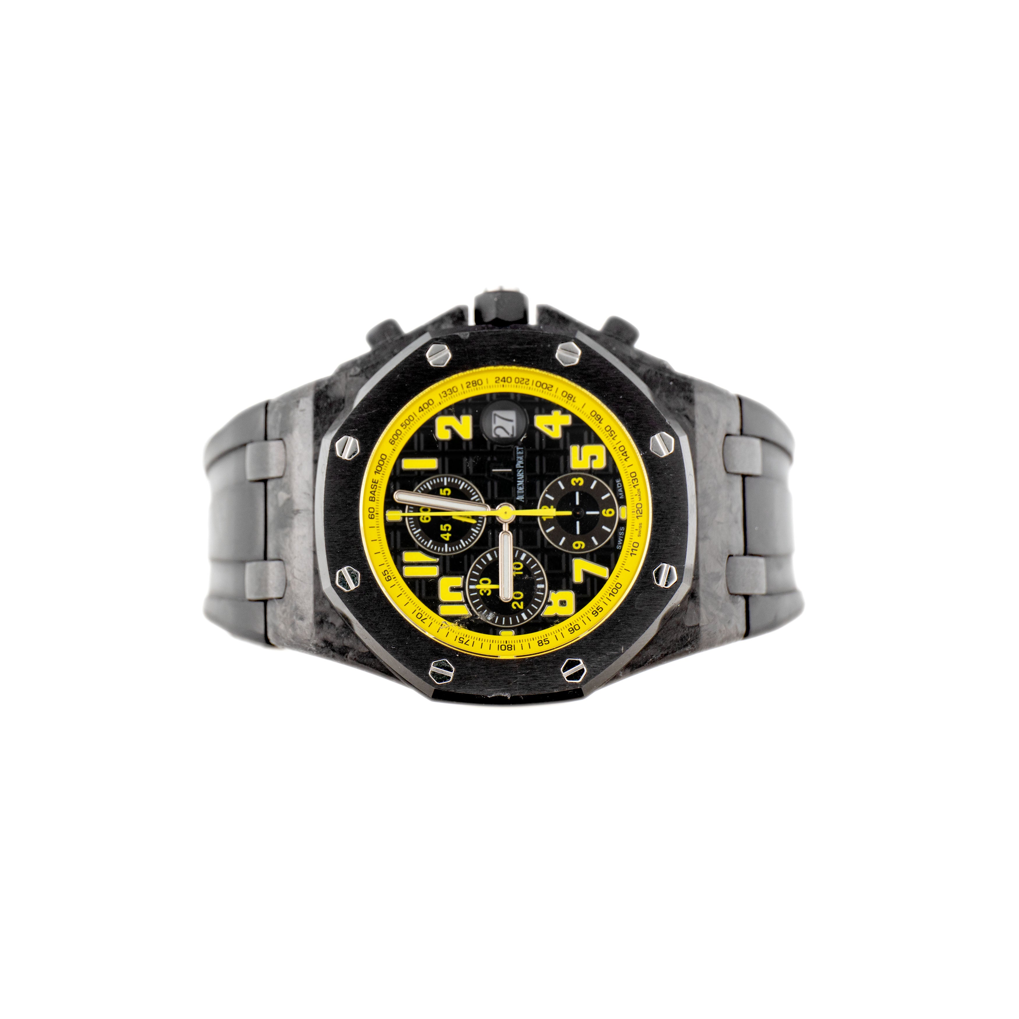 Audemars Piguet Offshore Chronograph Bumblebee Carbon Black Dial 42mm 26176FO.OO.D101CR.02