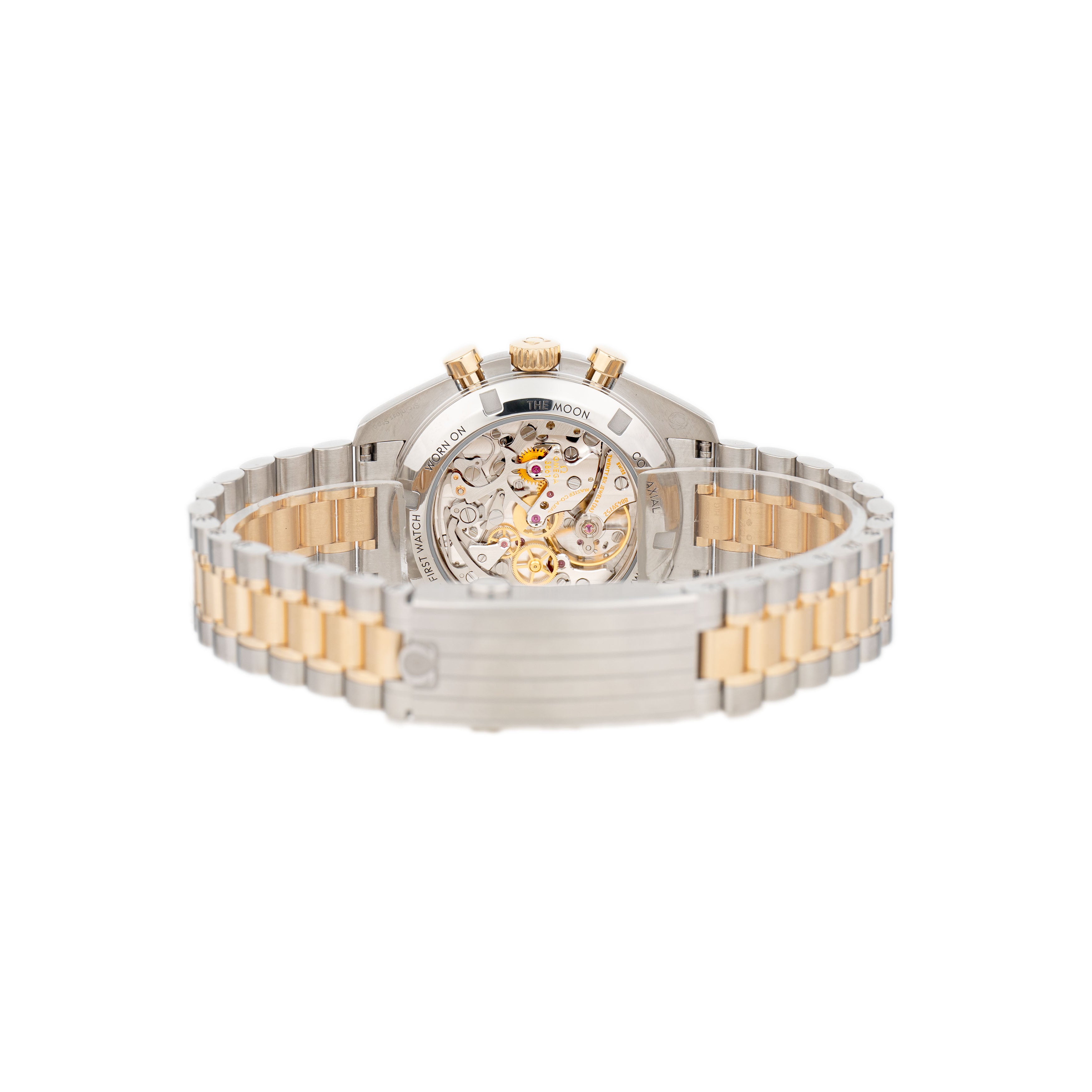 Omega Speedmaster Moonwatch Stainless Steel & Yellow Gold Silver Dial 42mm 310.23.42.50.02.001 Full Set