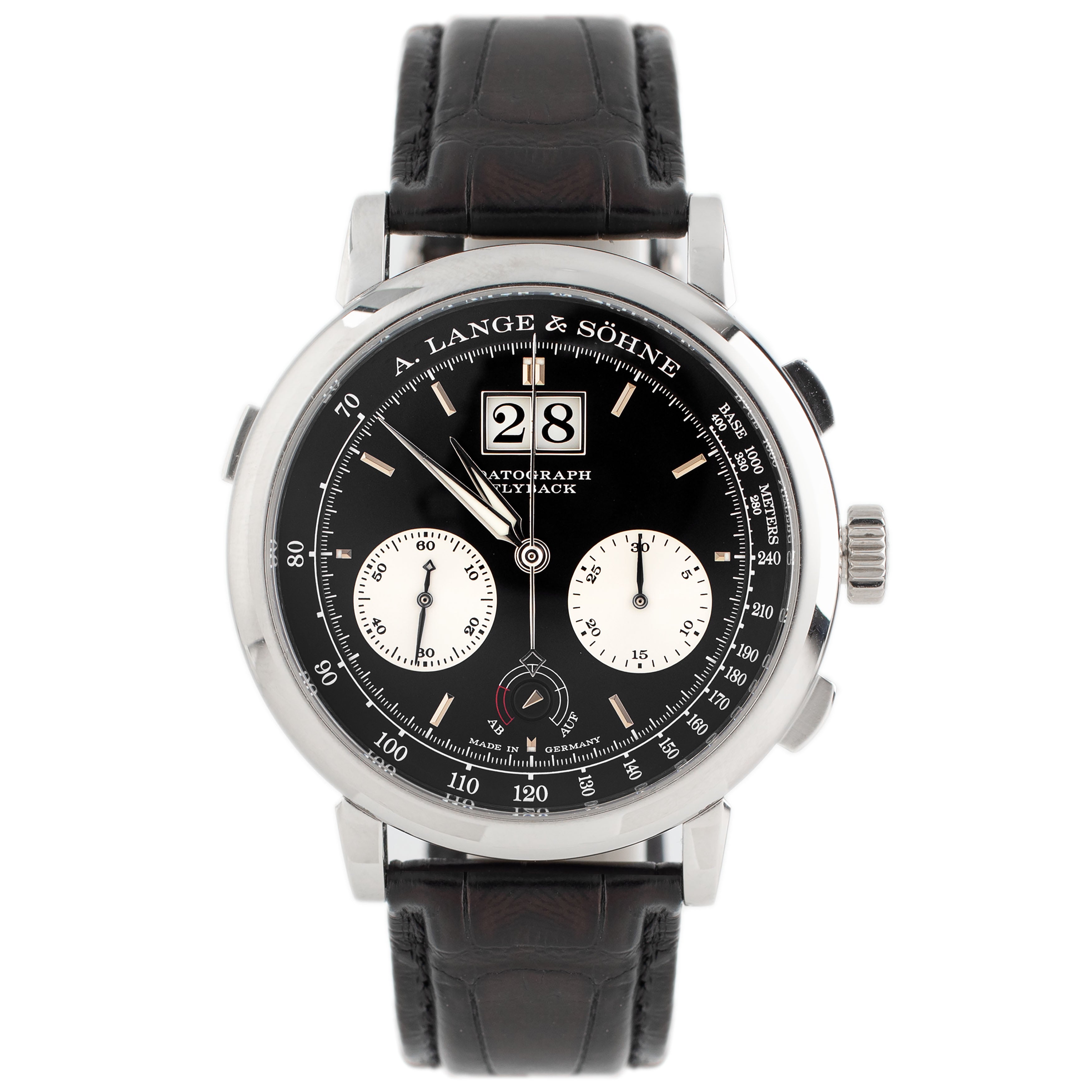 A. Lange & Sohne Datograph Up/Down Platinum Black Dial 41mm 405.035