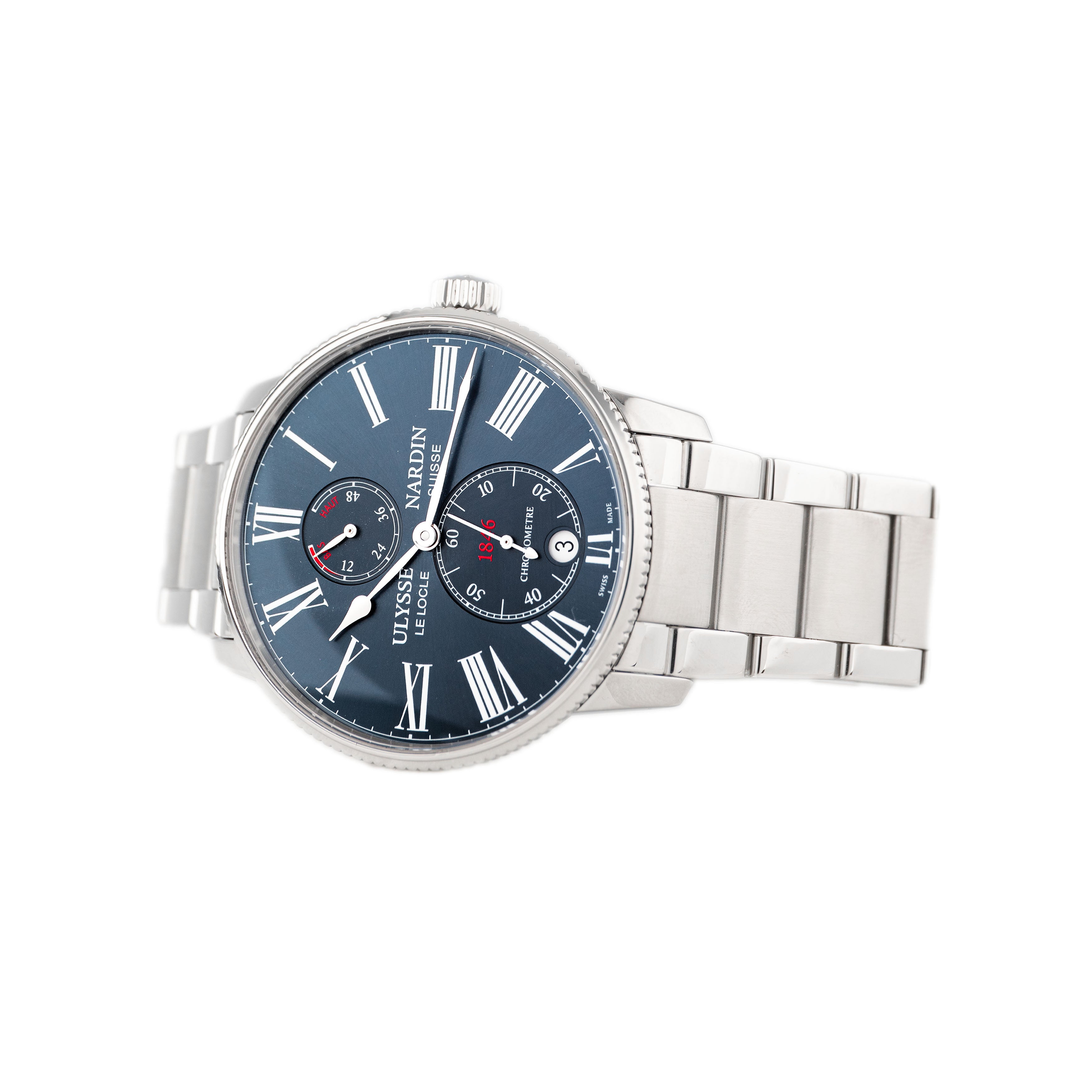 Ulysse Nardin Marine Torpilleur Stainless Steel Blue Dial 42mm 1183-310/40